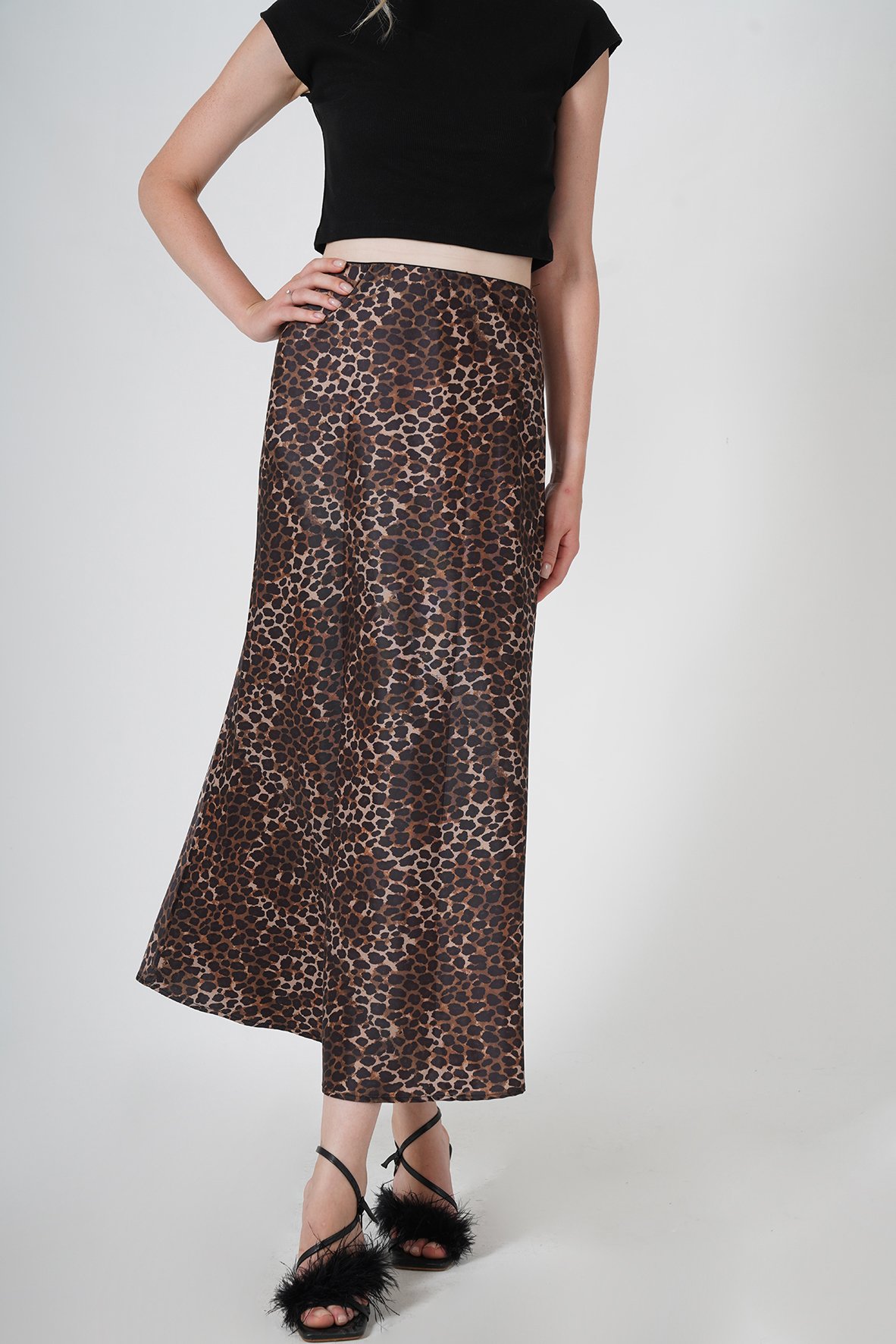 LEOPAR MAXİ ETEK