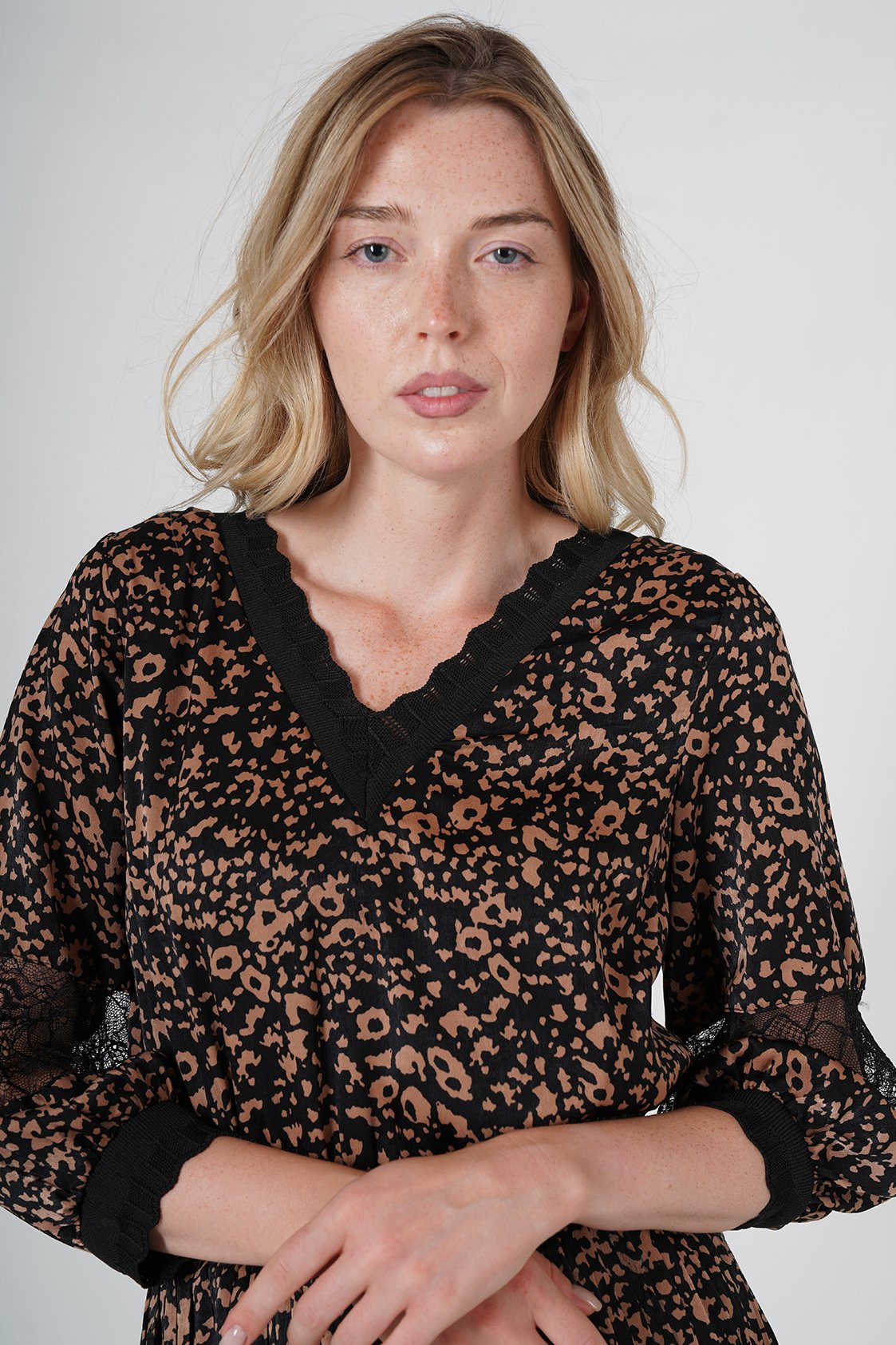 LEOPAR PİLİSELİ ELBİSE