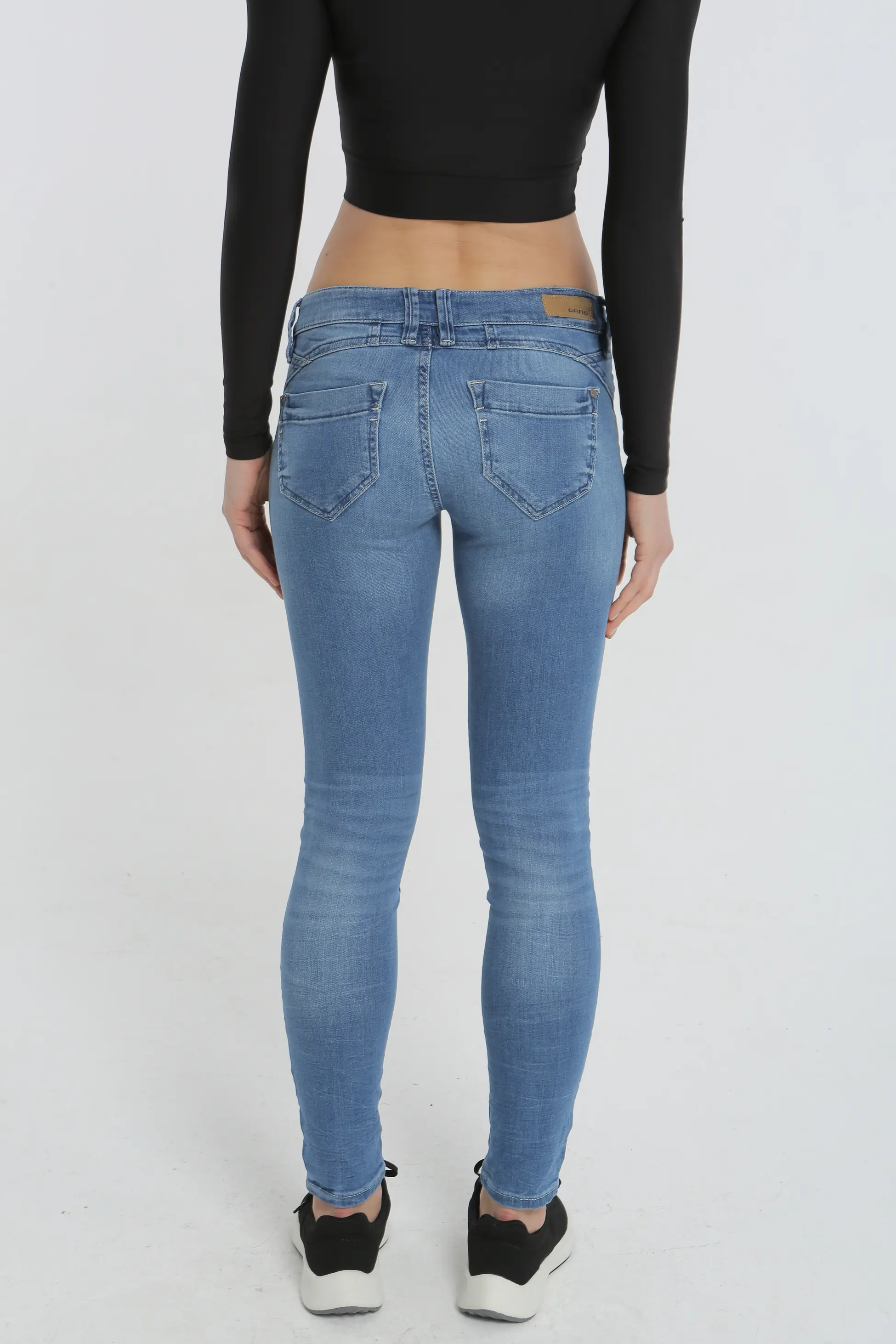 Koyu Mavi Renk Kadın Skinny Jeans - Görsel 8
