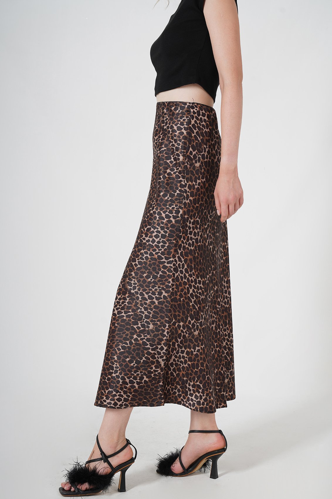 LEOPAR MAXİ ETEK
