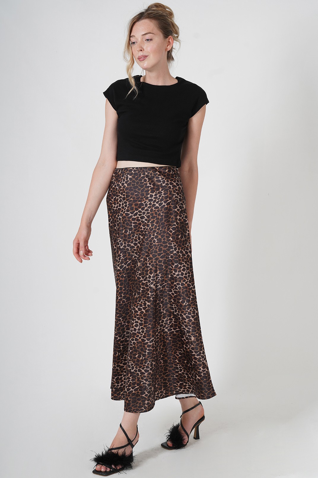 LEOPAR MAXİ ETEK
