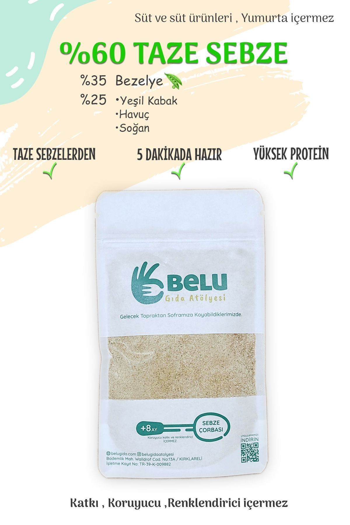 Bezelye Çorbası 100 Gram +8 Ay