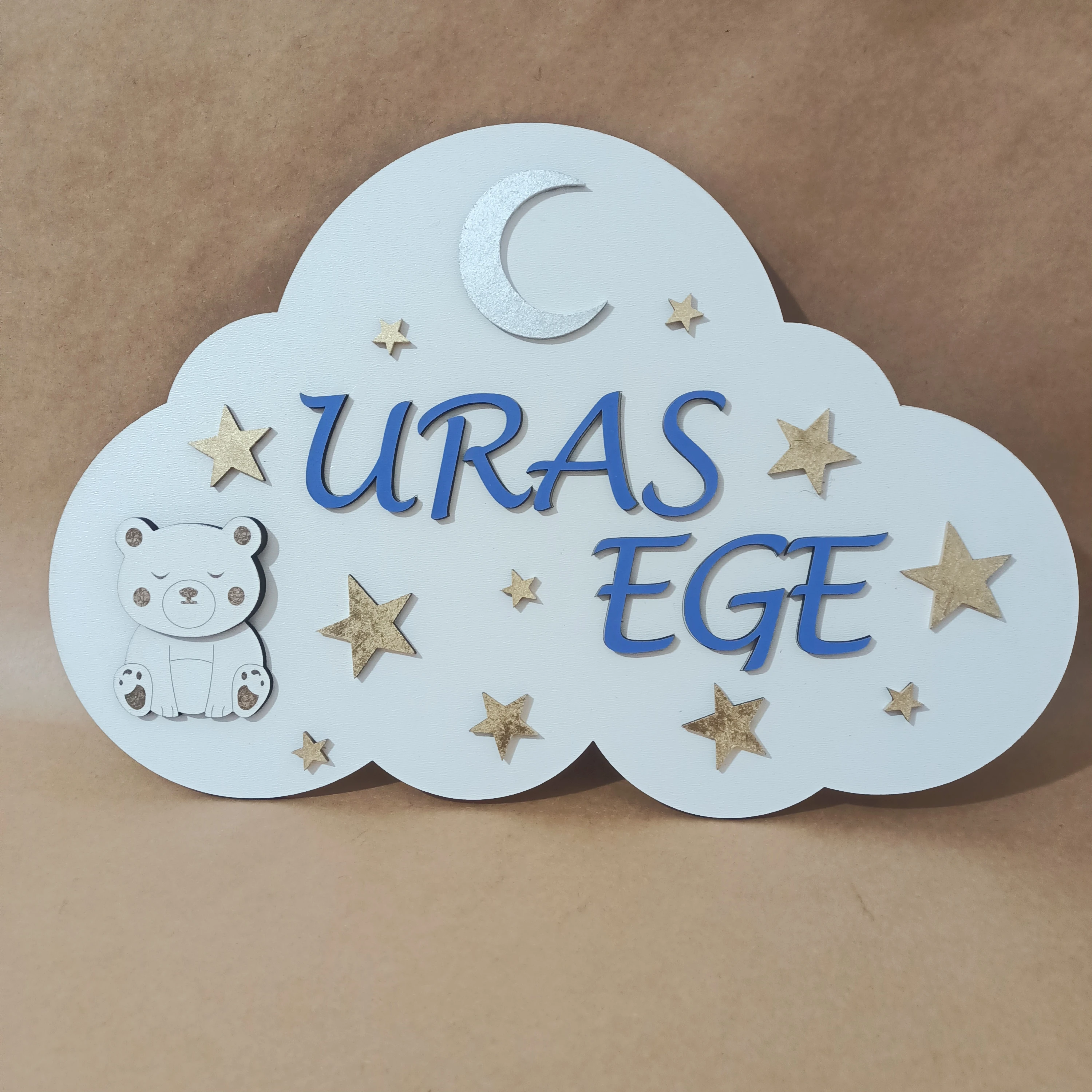 Bulut Temalı Kapı Süsü KS-BABY