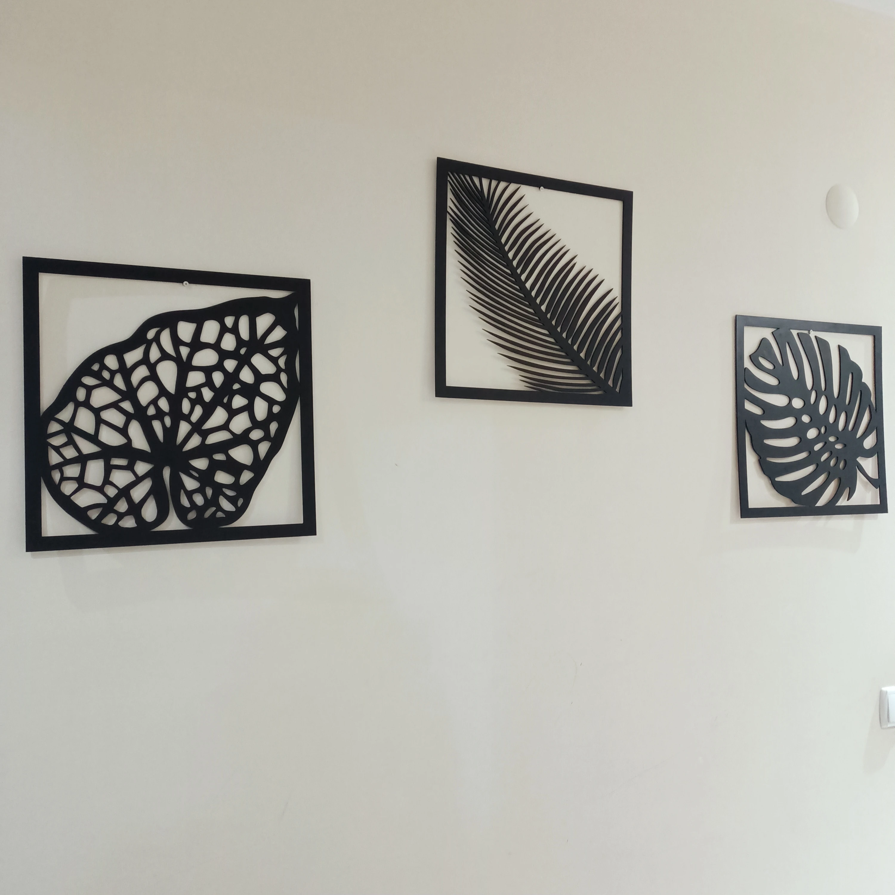 3’lü Yaprak Duvar Süsü DS-TROPİCLEAF-003