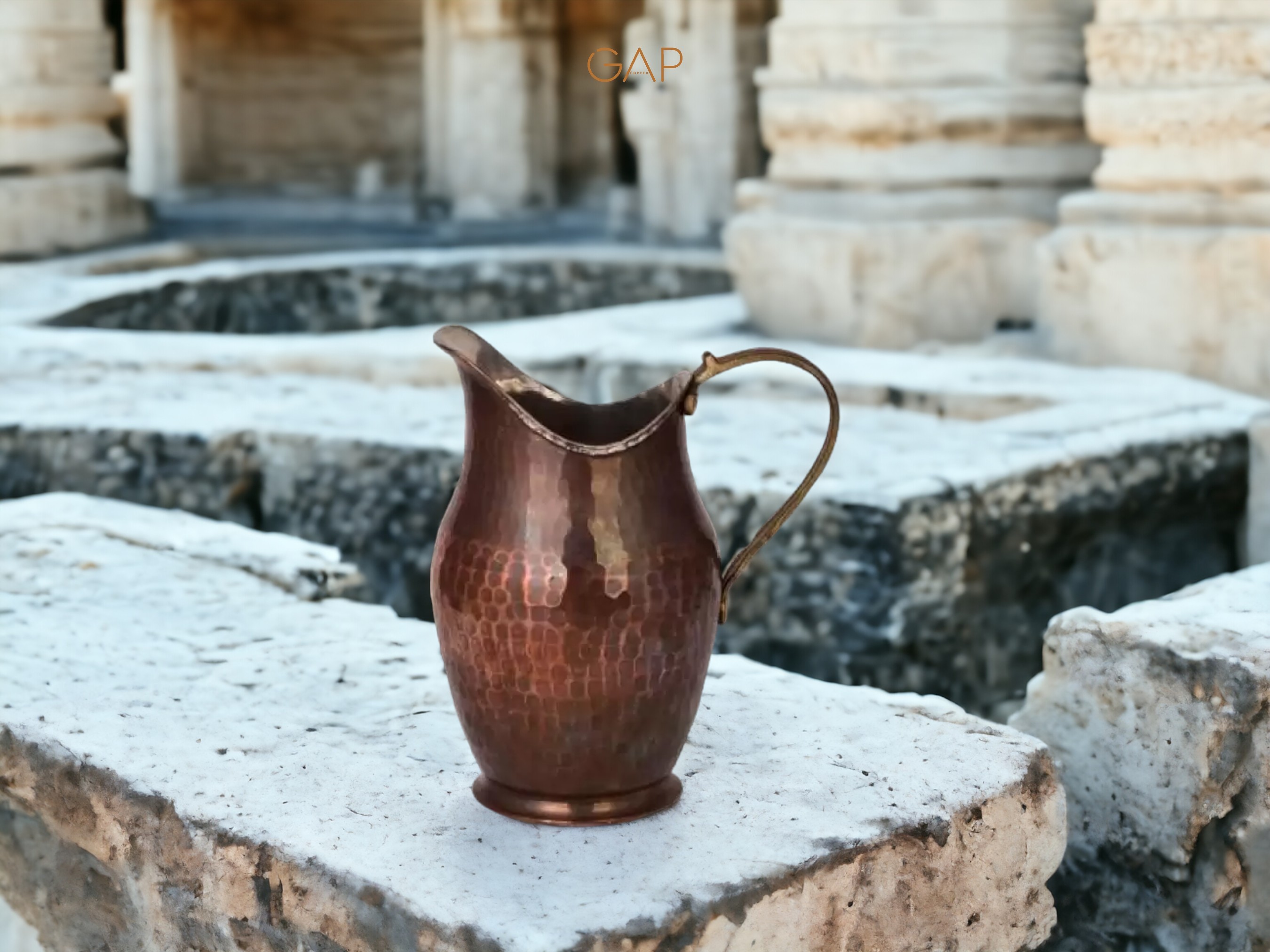 Handcrafted Copper Pitcher, Pure Copper Water Jug