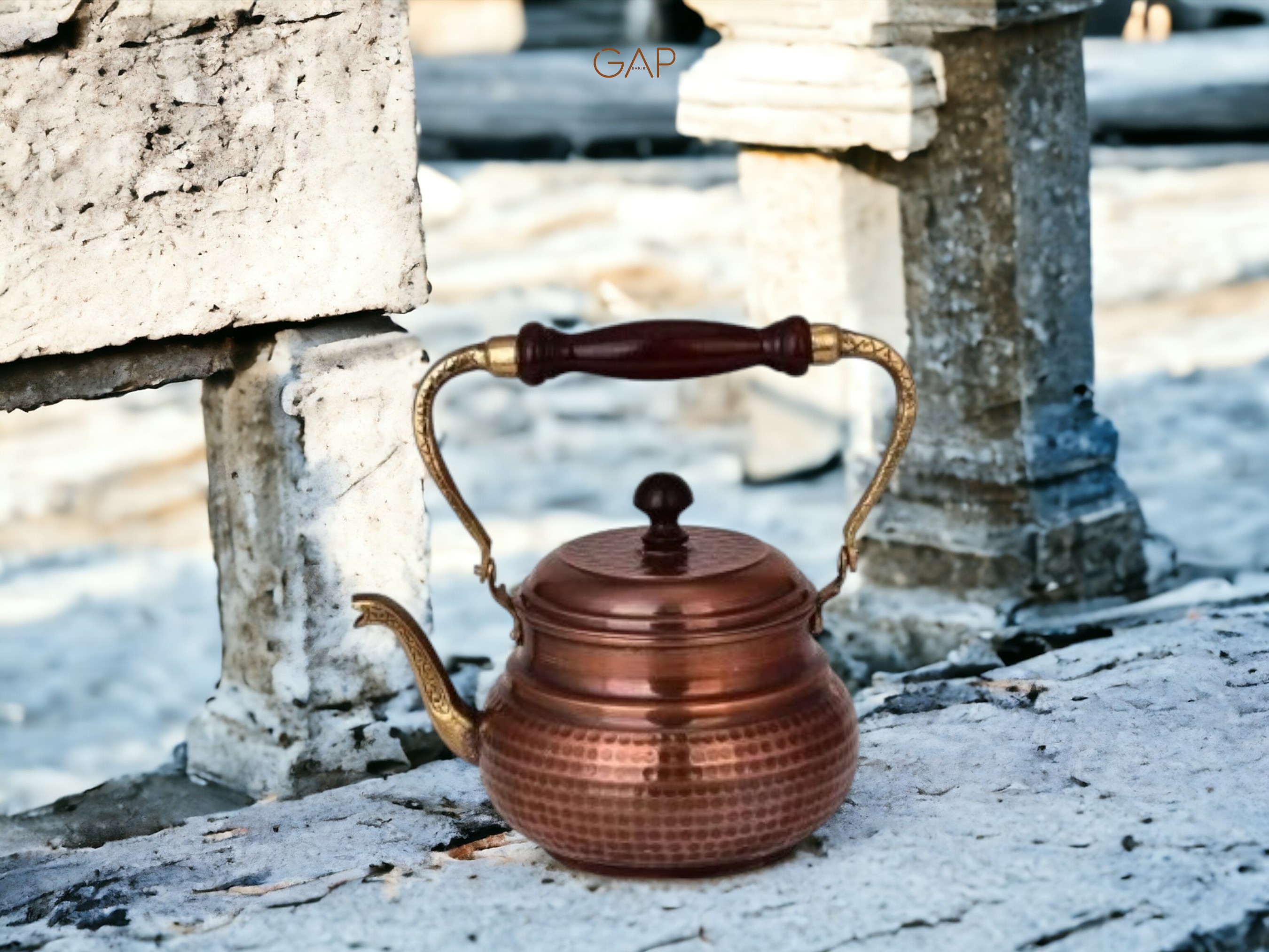 Copper Handmade Teapot ,Engraved Copper Kettle