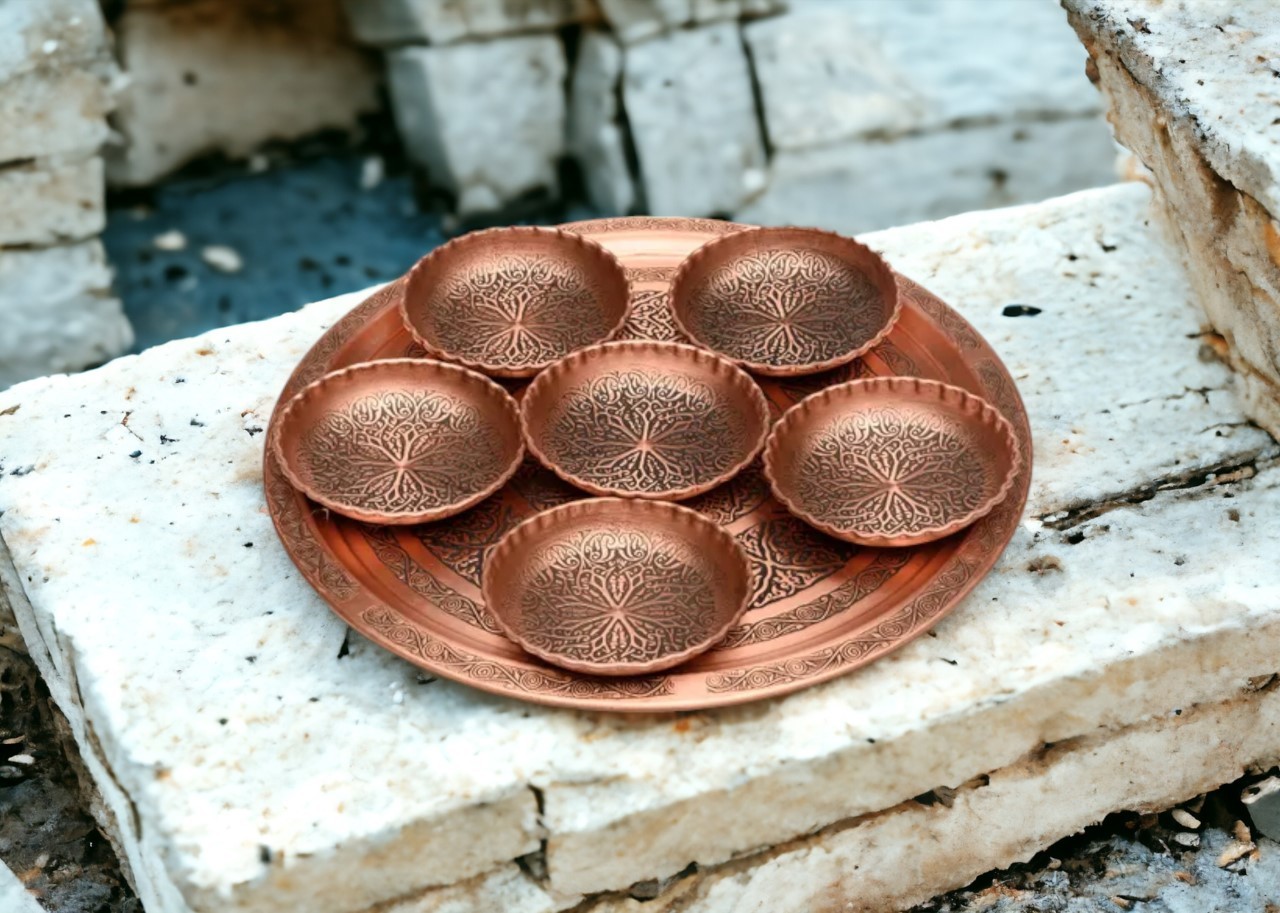 Copper Snack Bowl Set 