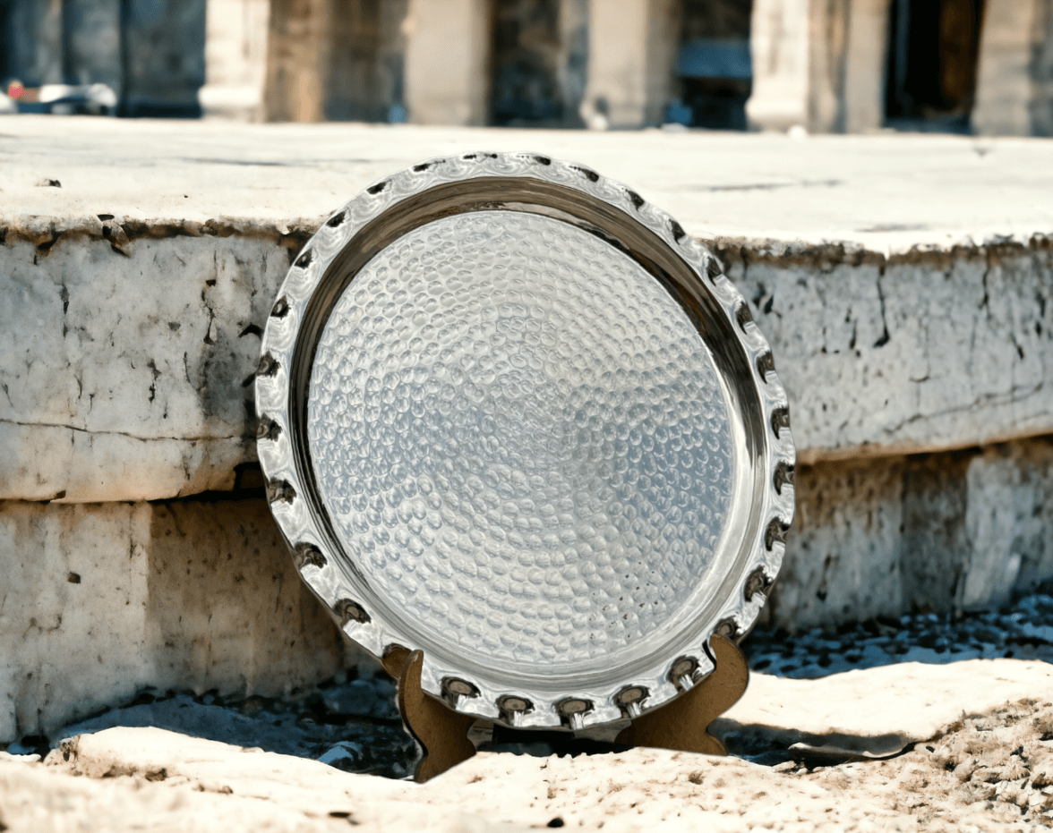 Turkish Handcrafted Kalaylı Copper Tray