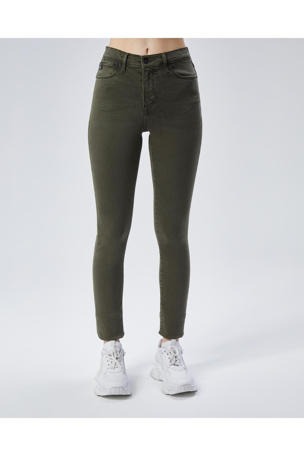 KADIN Skinny Likralı Yüksek Bel Ekstra Esnek Kot Pantolon Jeans