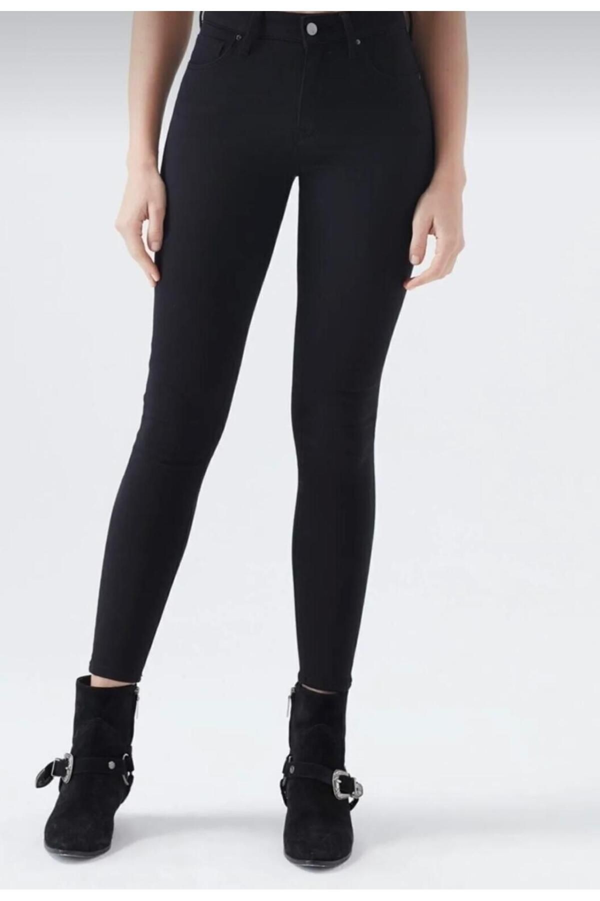 KADIN Skinny Likralı Yüksek Bel Ekstra Esnek Kot Pantolon Jeans