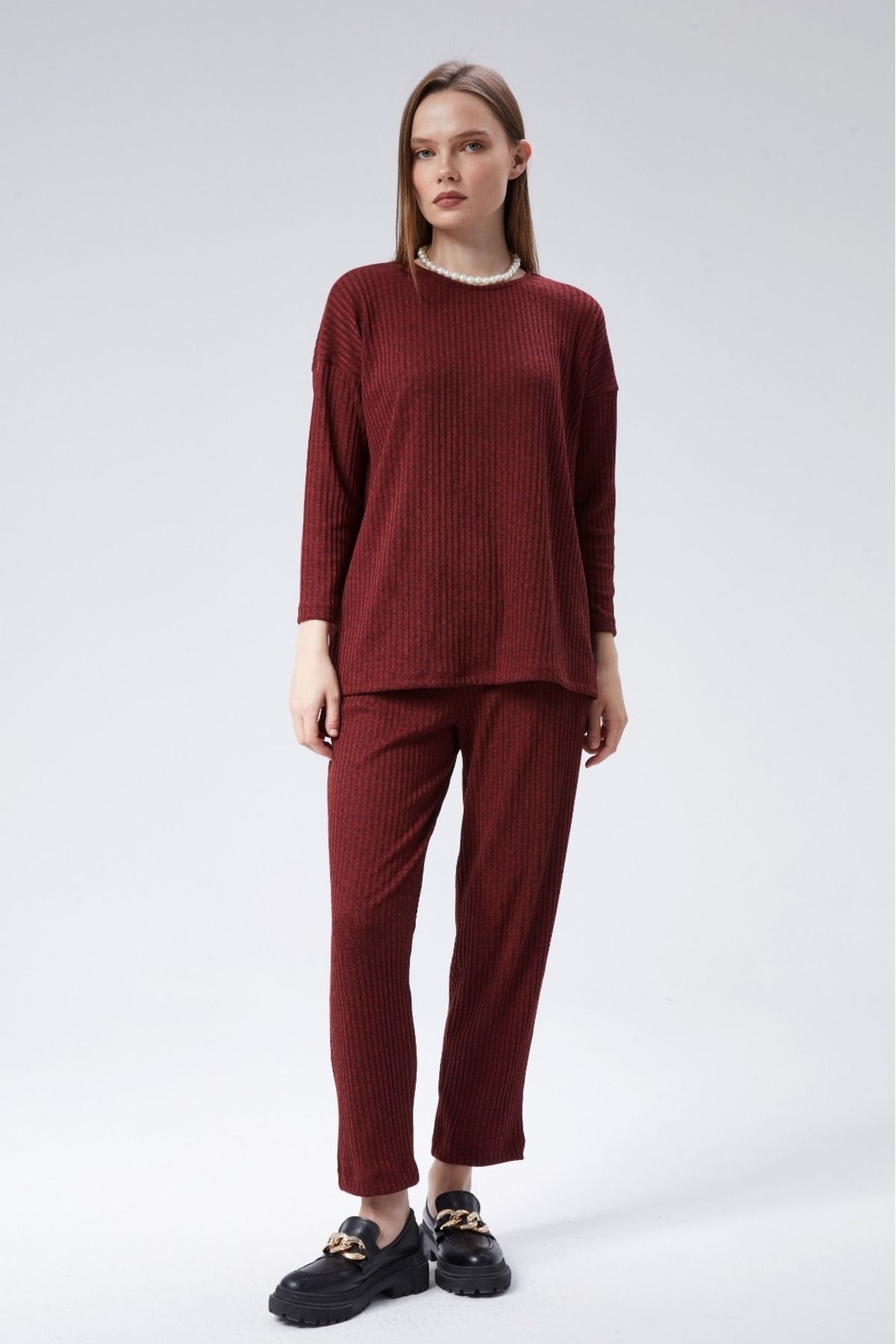 Triko Comfort Ikili Takım - Bordo