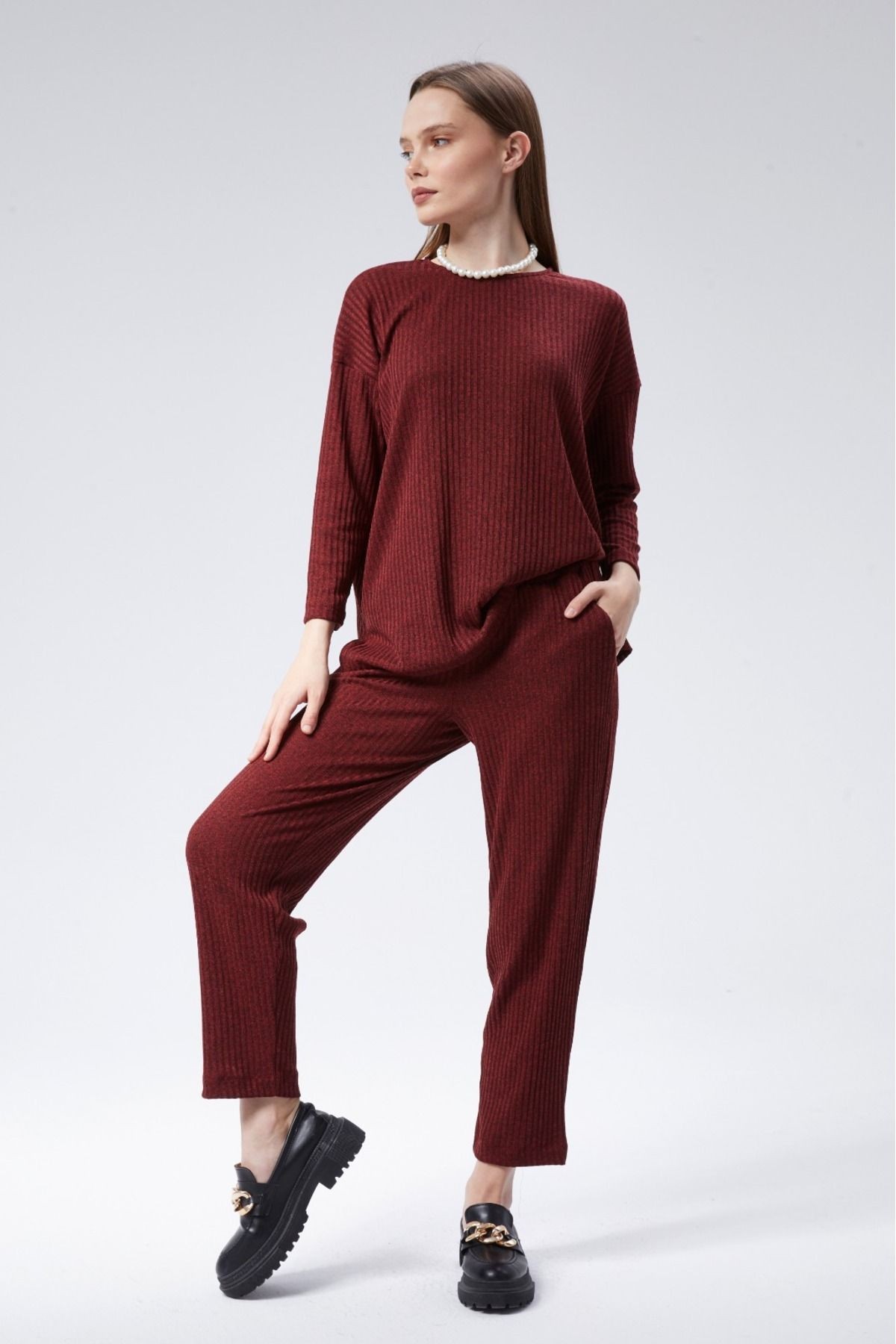 Triko Comfort Ikili Takım - Bordo