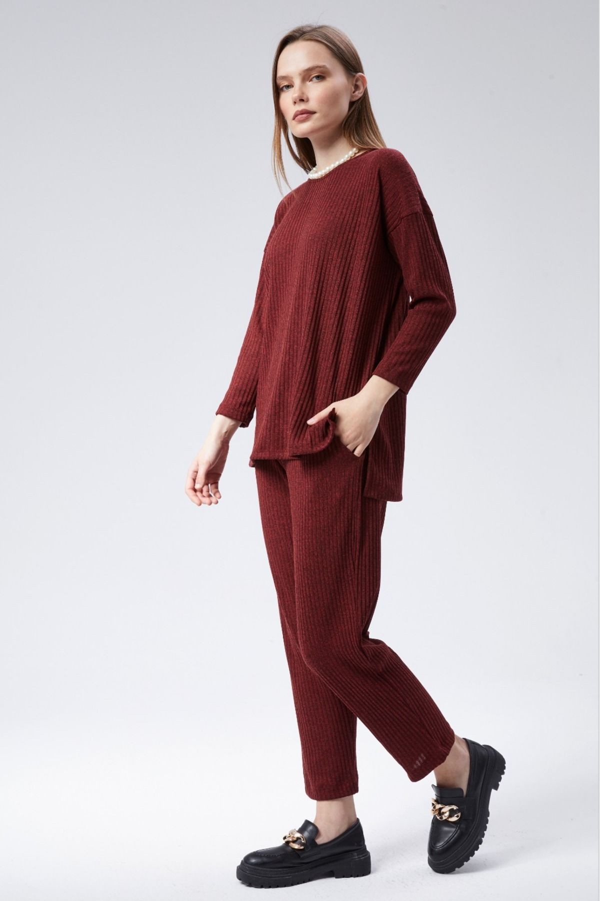 Triko Comfort Ikili Takım - Bordo