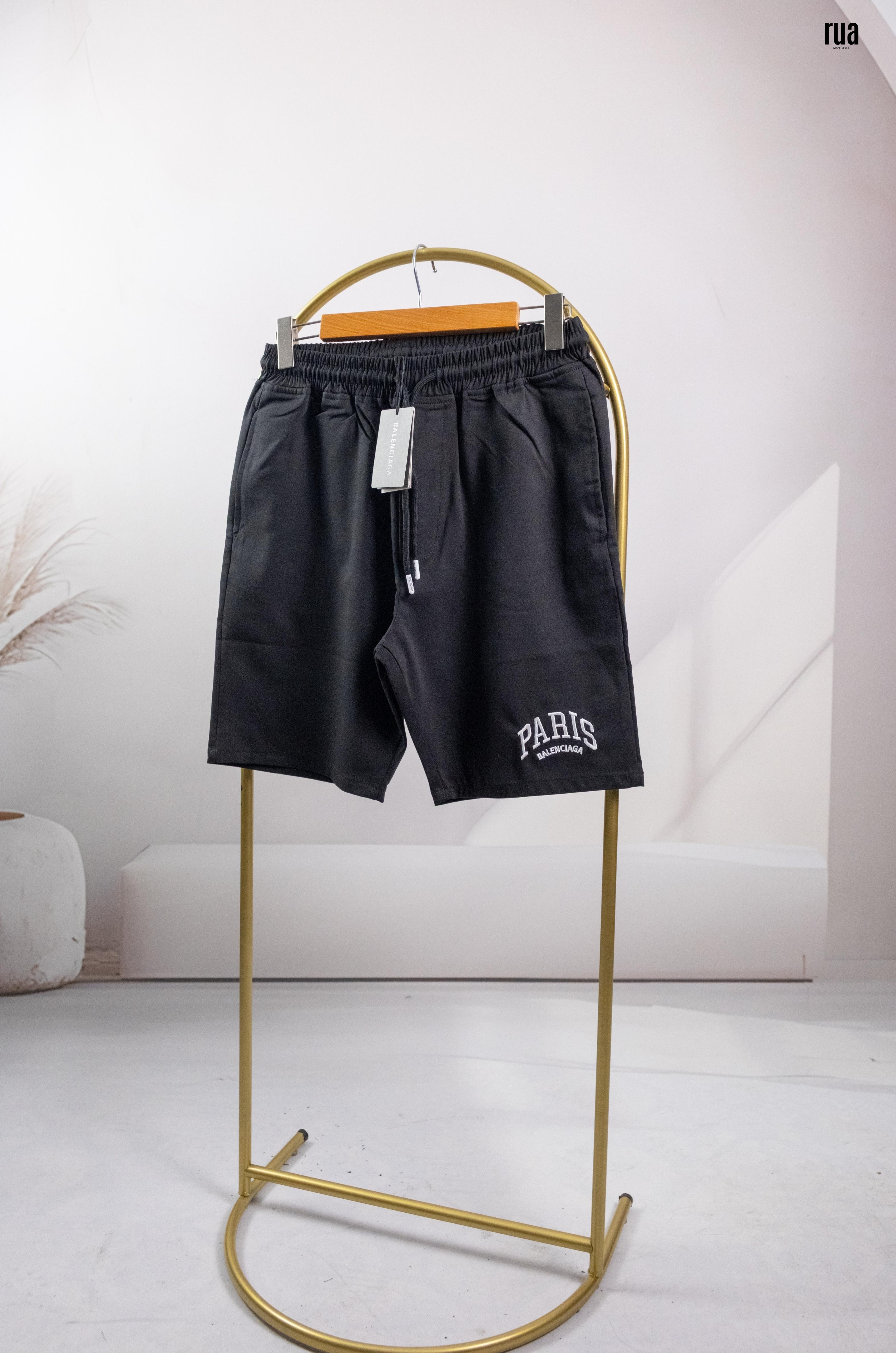 Balenciaga Yazılı Şort Siyah