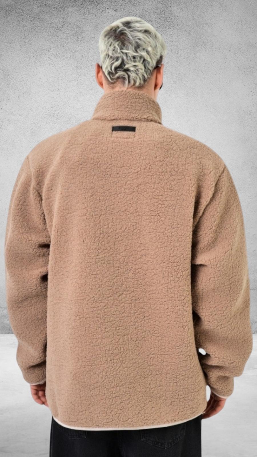 Polar Önden Fermuarlı Ceket -Camel