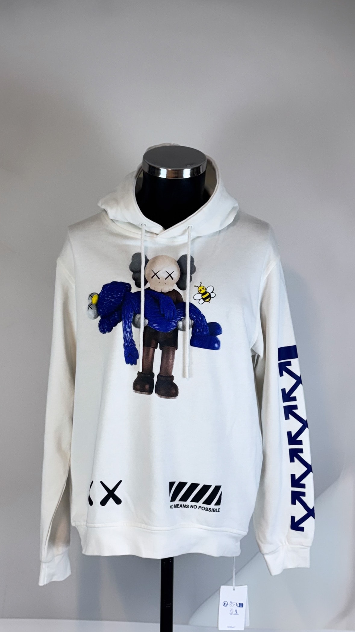 Marka Kapşonlu Önü ve Arkası Baskılı  Sweatshirt