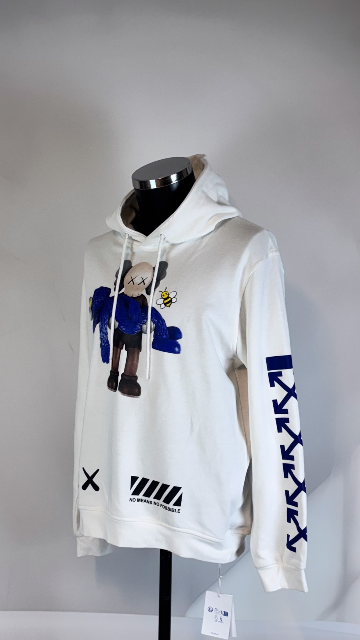 Marka Kapşonlu Önü ve Arkası Baskılı  Sweatshirt