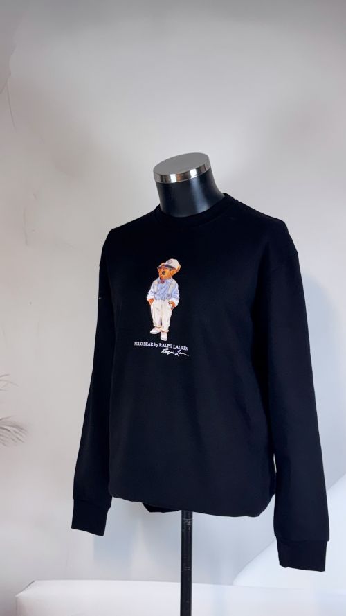 Yuvarlak Yaka Üzerinde Marka Logolu Sweatshirt