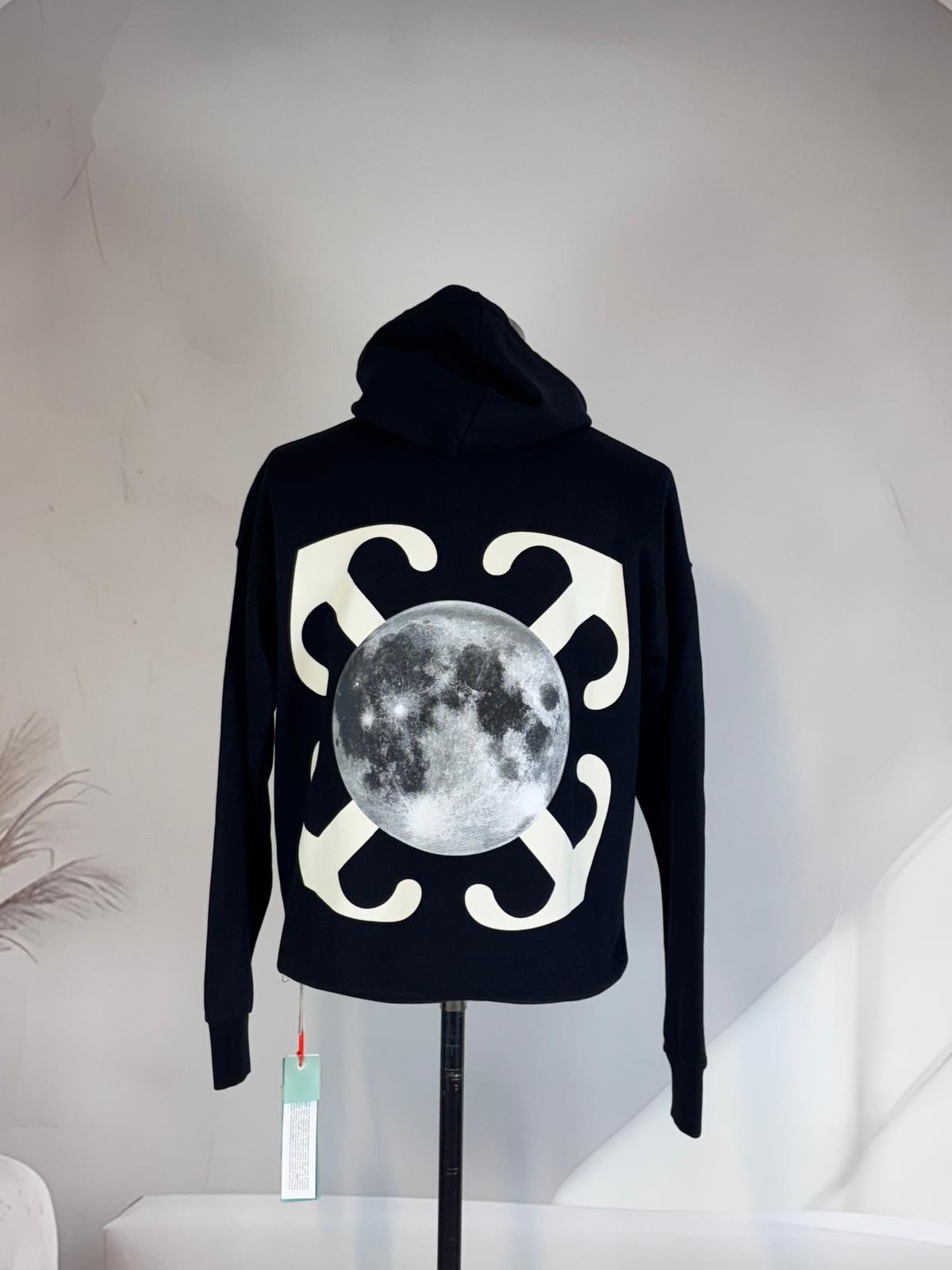  Kapşonlu Arka Ve Göğüs Baskılı Sweatshirt