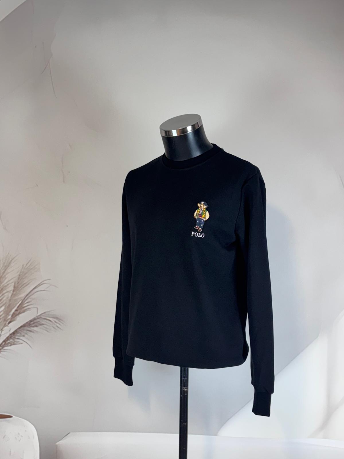 Marka Yuvarlak Yaka Göğüste Marka Logolu Sweatshirt