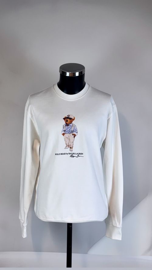 Yuvarlak Yaka Üzerinde Marka Logolu Sweatshirt