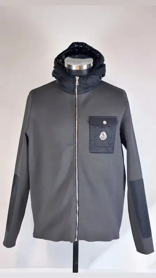 Marka Kapşonlu Örme Ceket