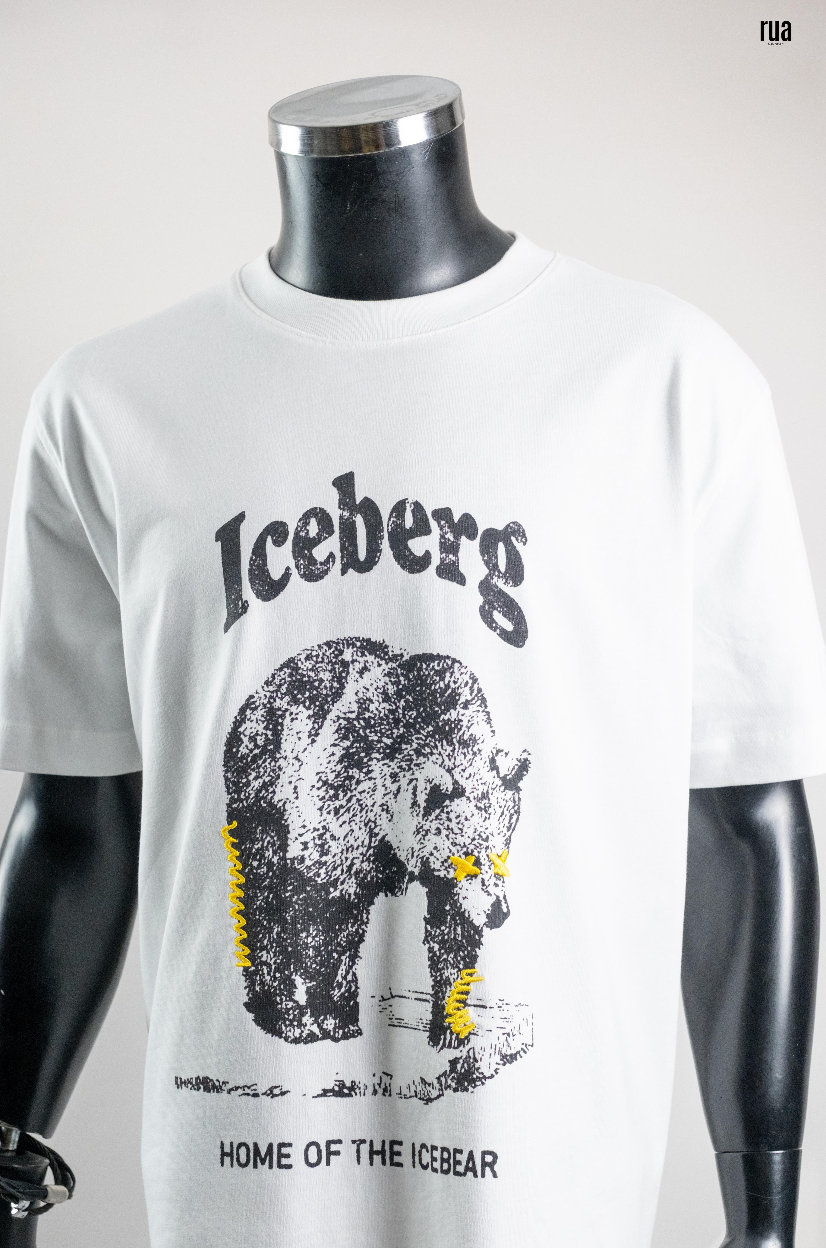 Iceberg Baskılı Tişört Beyaz
