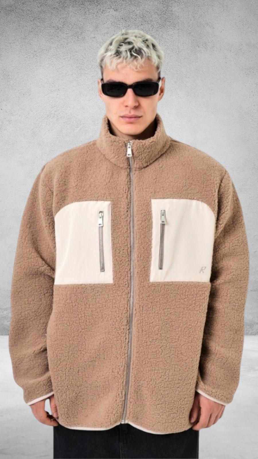 Polar Önden Fermuarlı Ceket -Camel