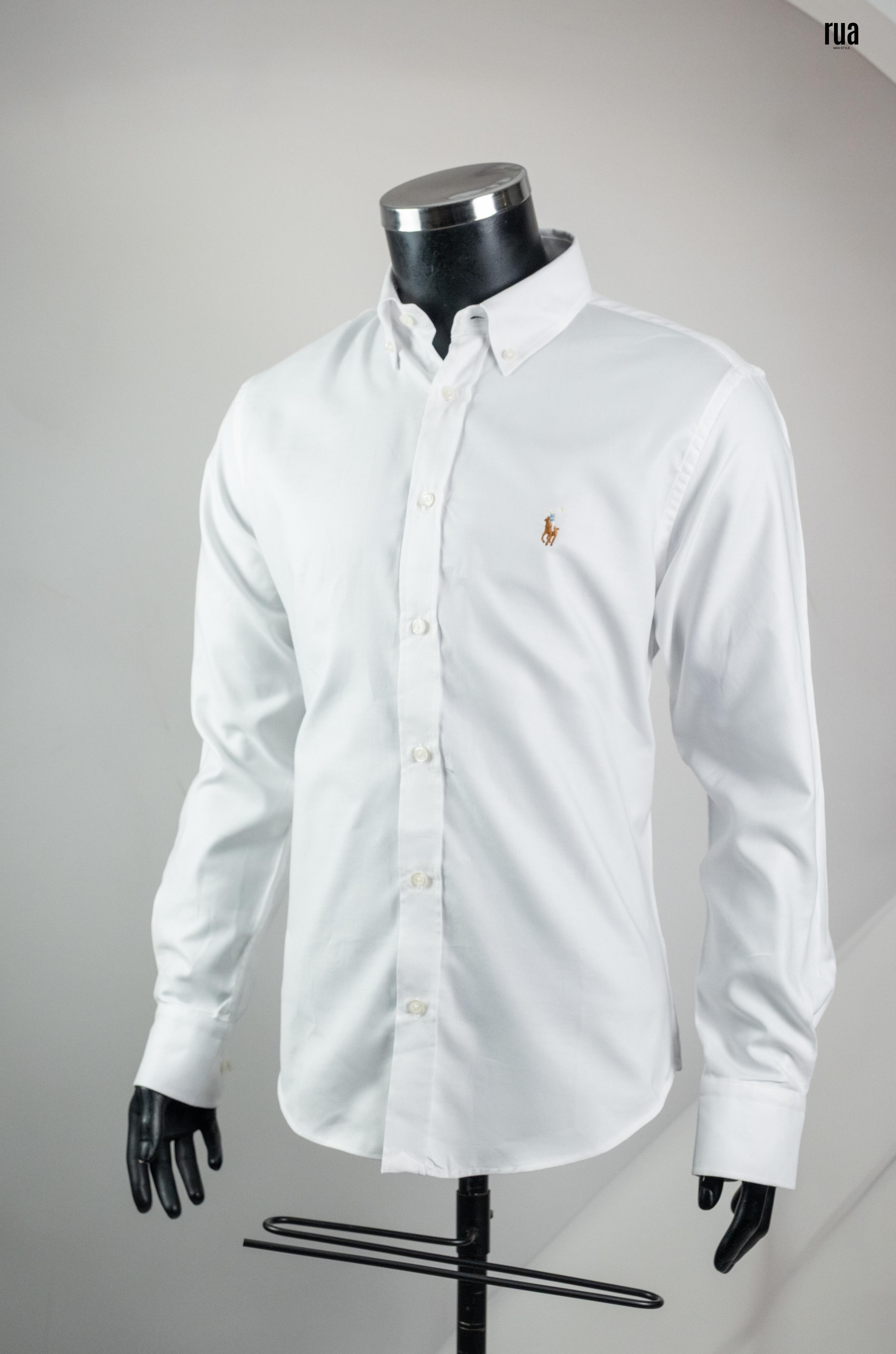 Polo Oxford Kumaş Gömlek Beyaz