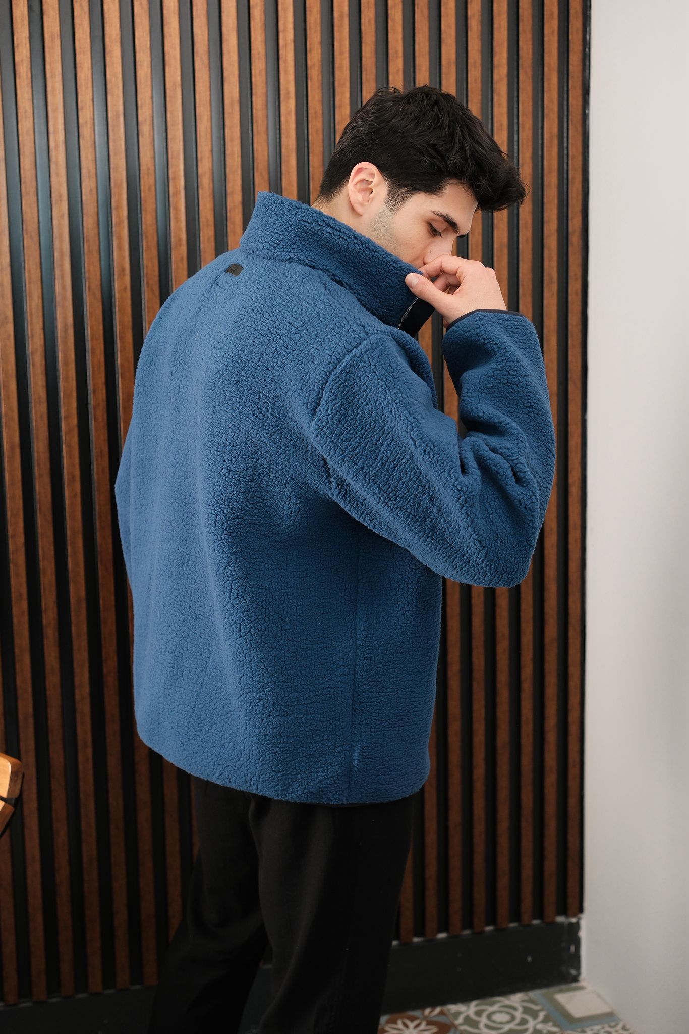 Polar Önden Fermuarlı Ceket -Lacivert