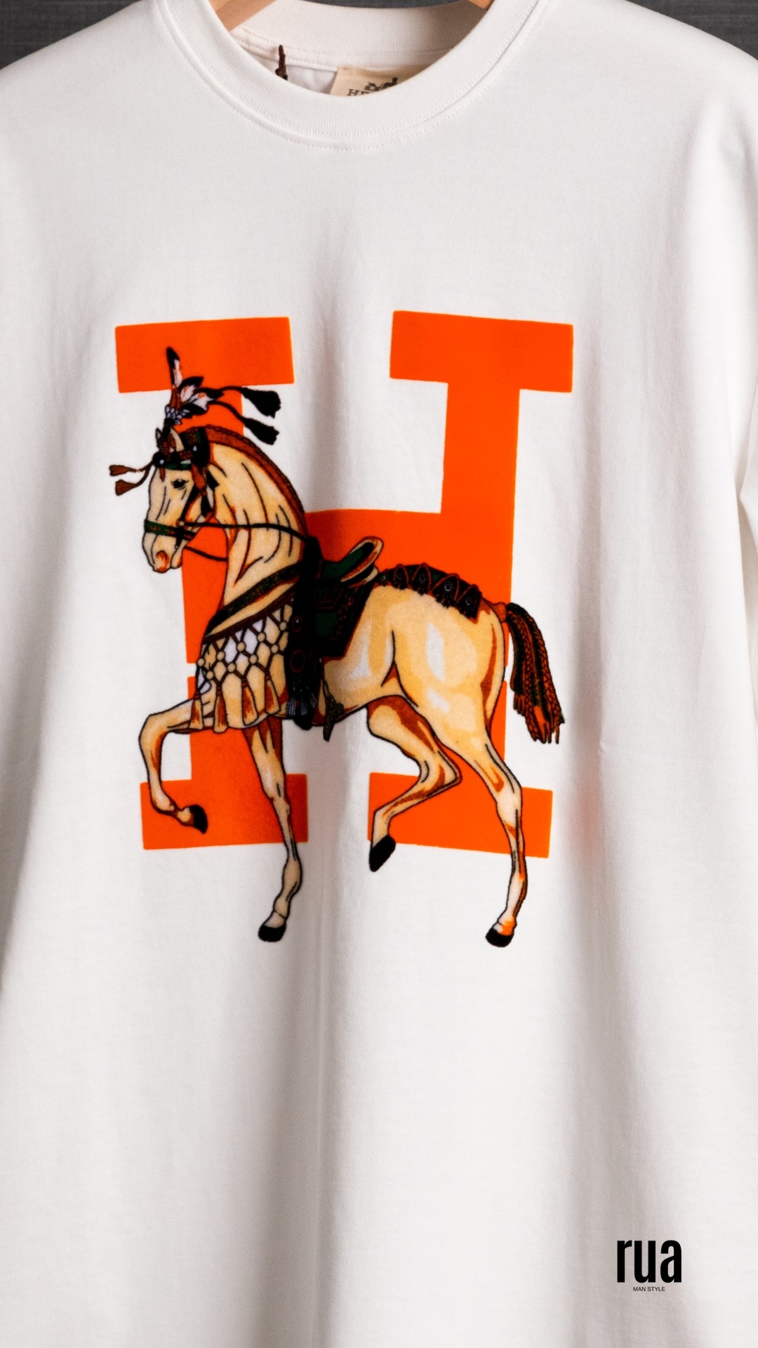 H Baskılı Tshirt-HERMES