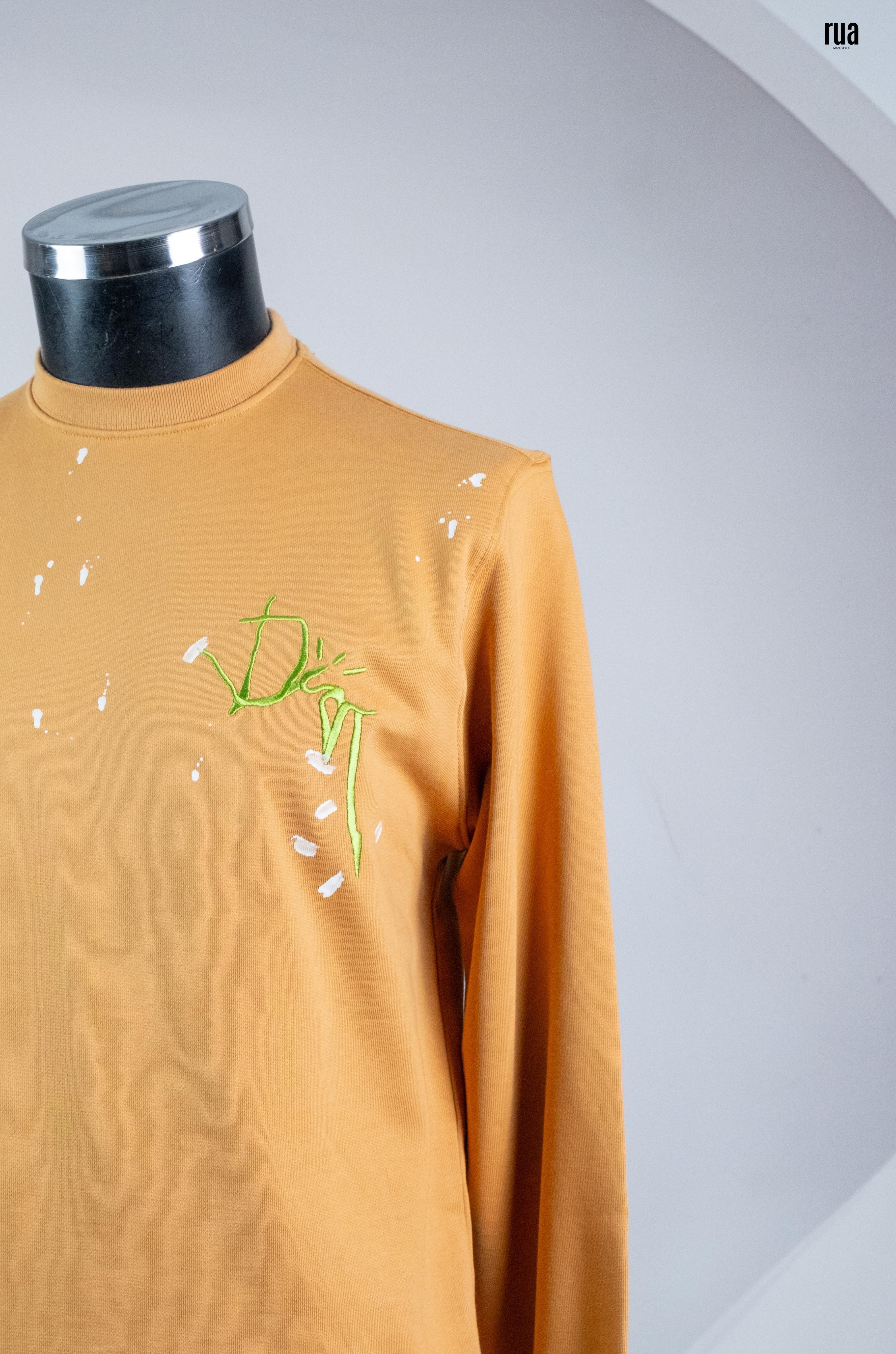 Dior Yuvarlak Yaka Sweatshirt Hardal