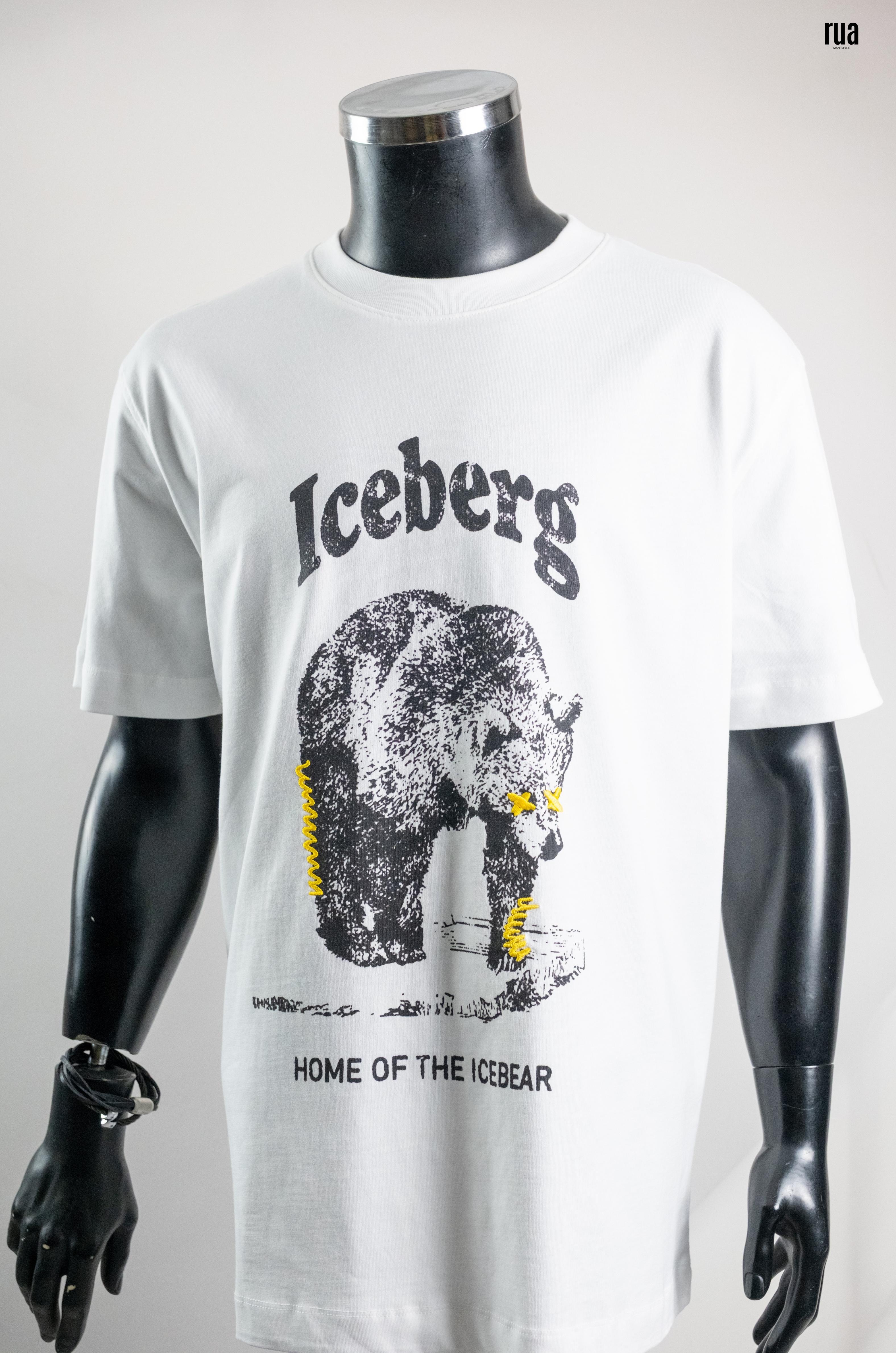 Iceberg Baskılı Tişört Beyaz