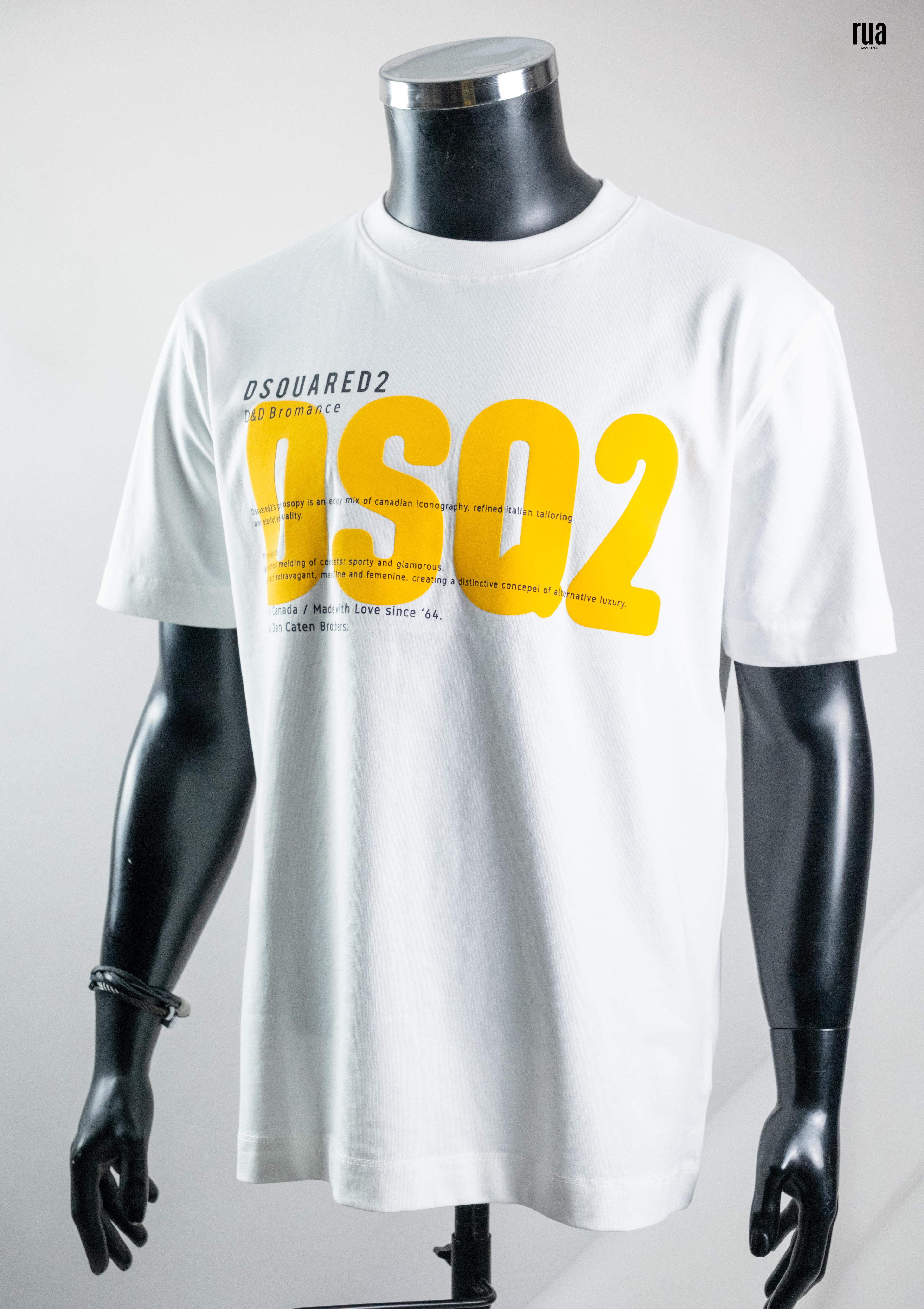 Dsquared2 Önü Marka Baskılı Tişört Beyaz