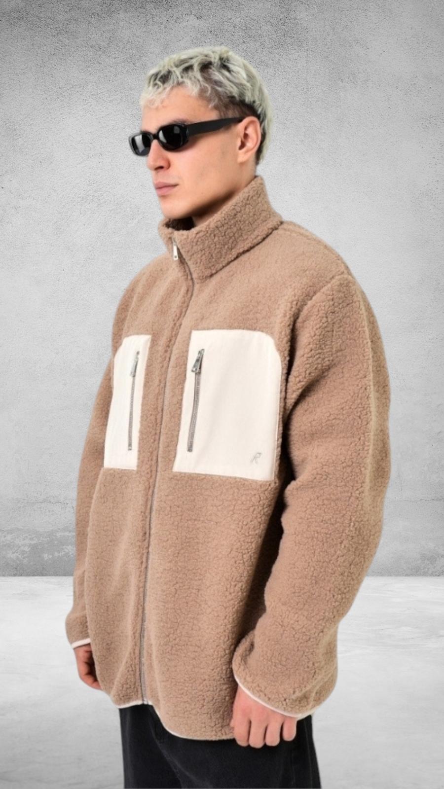 Polar Önden Fermuarlı Ceket -Camel