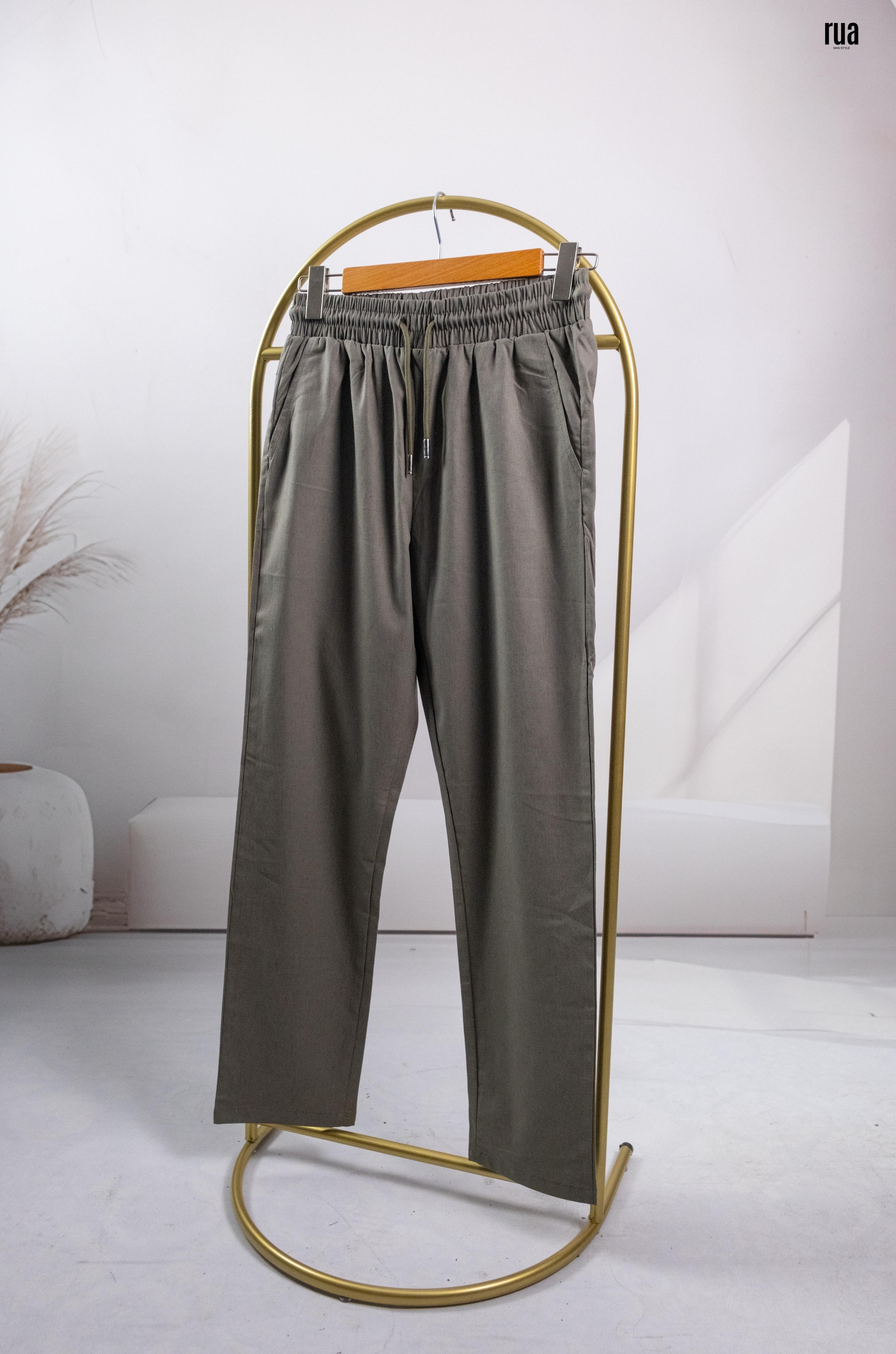 Hermes Keten Pantolon Haki