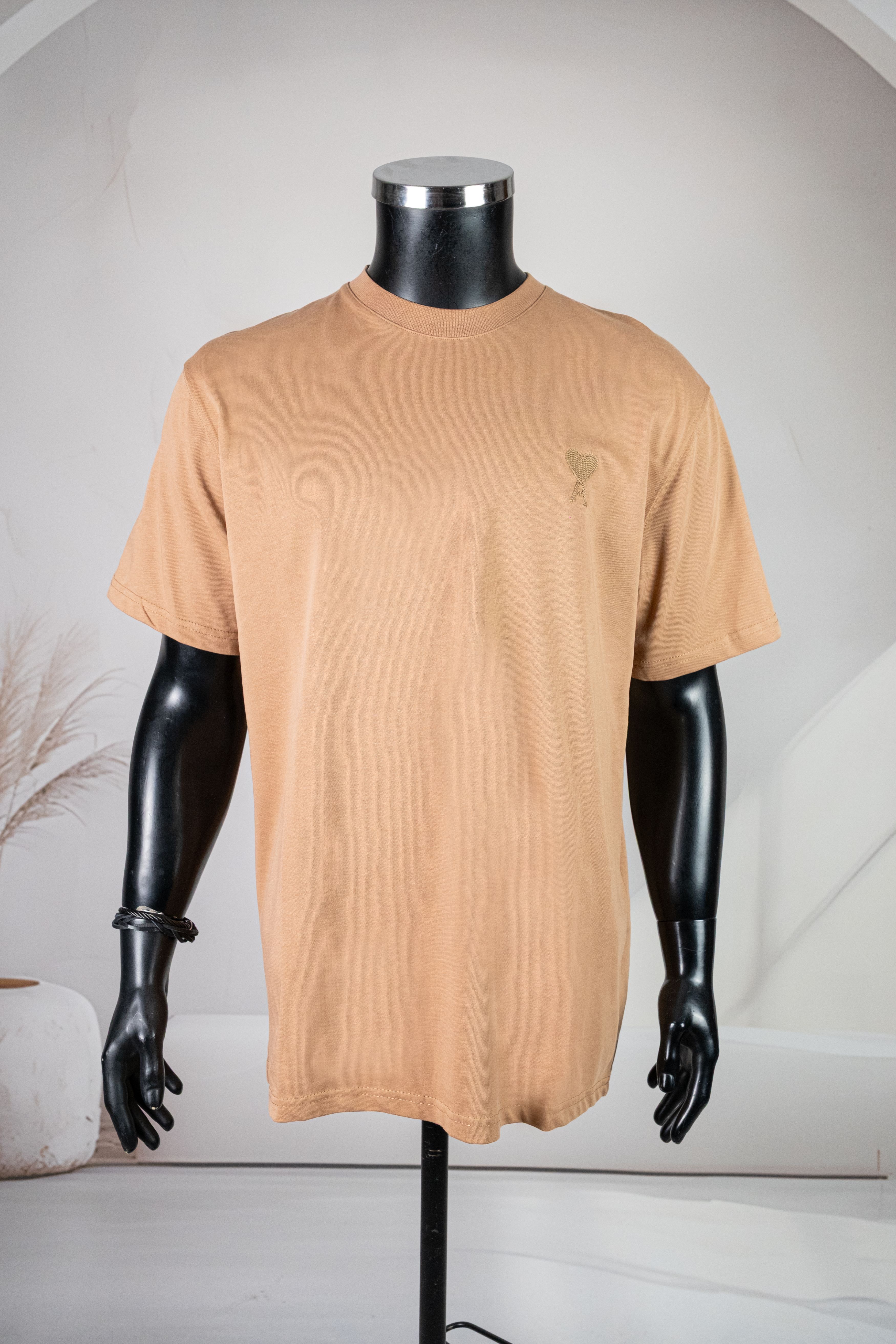 Ami Camel Yuvarlak Yaka Tişört