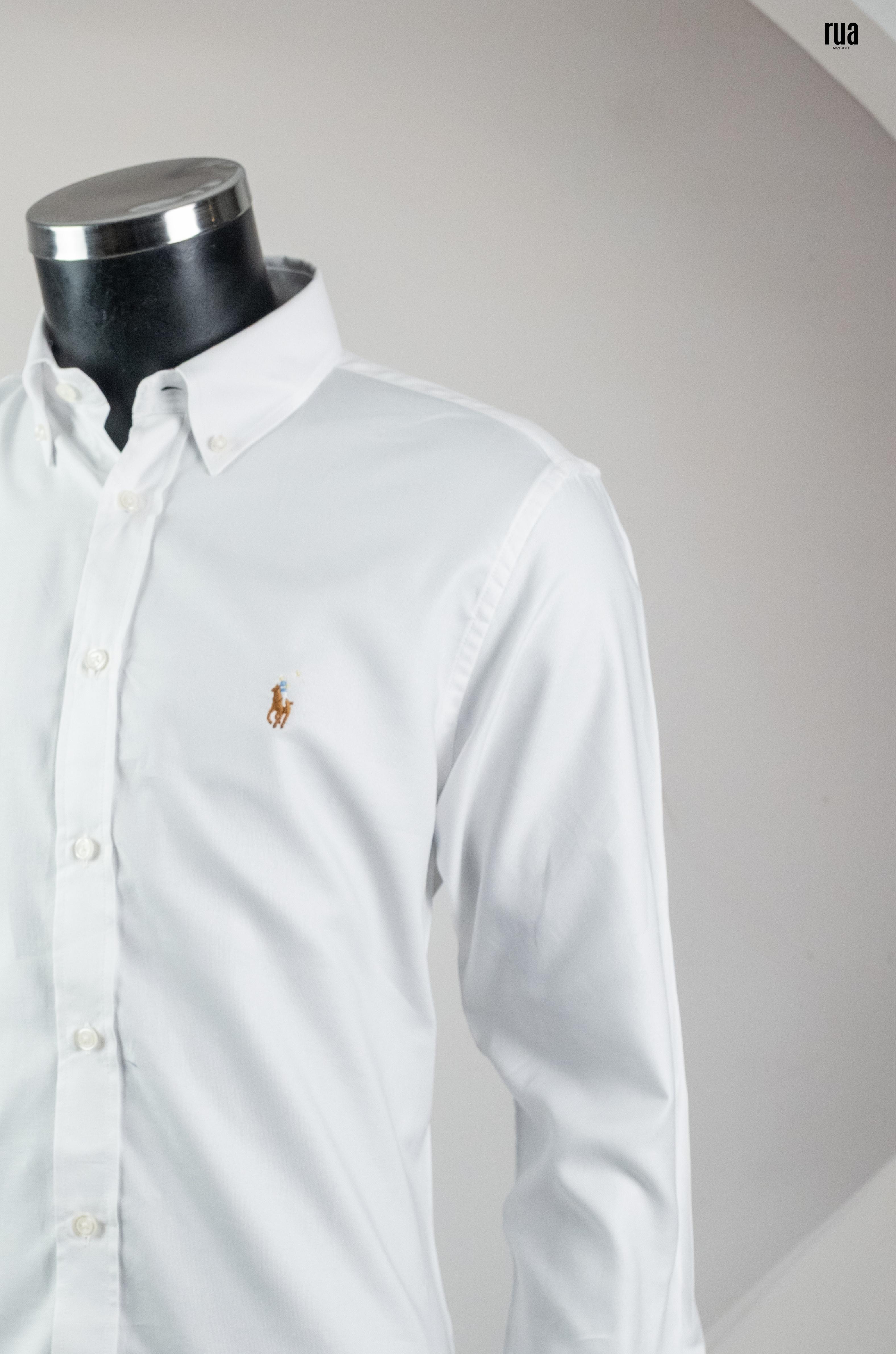 Polo Oxford Kumaş Gömlek Beyaz