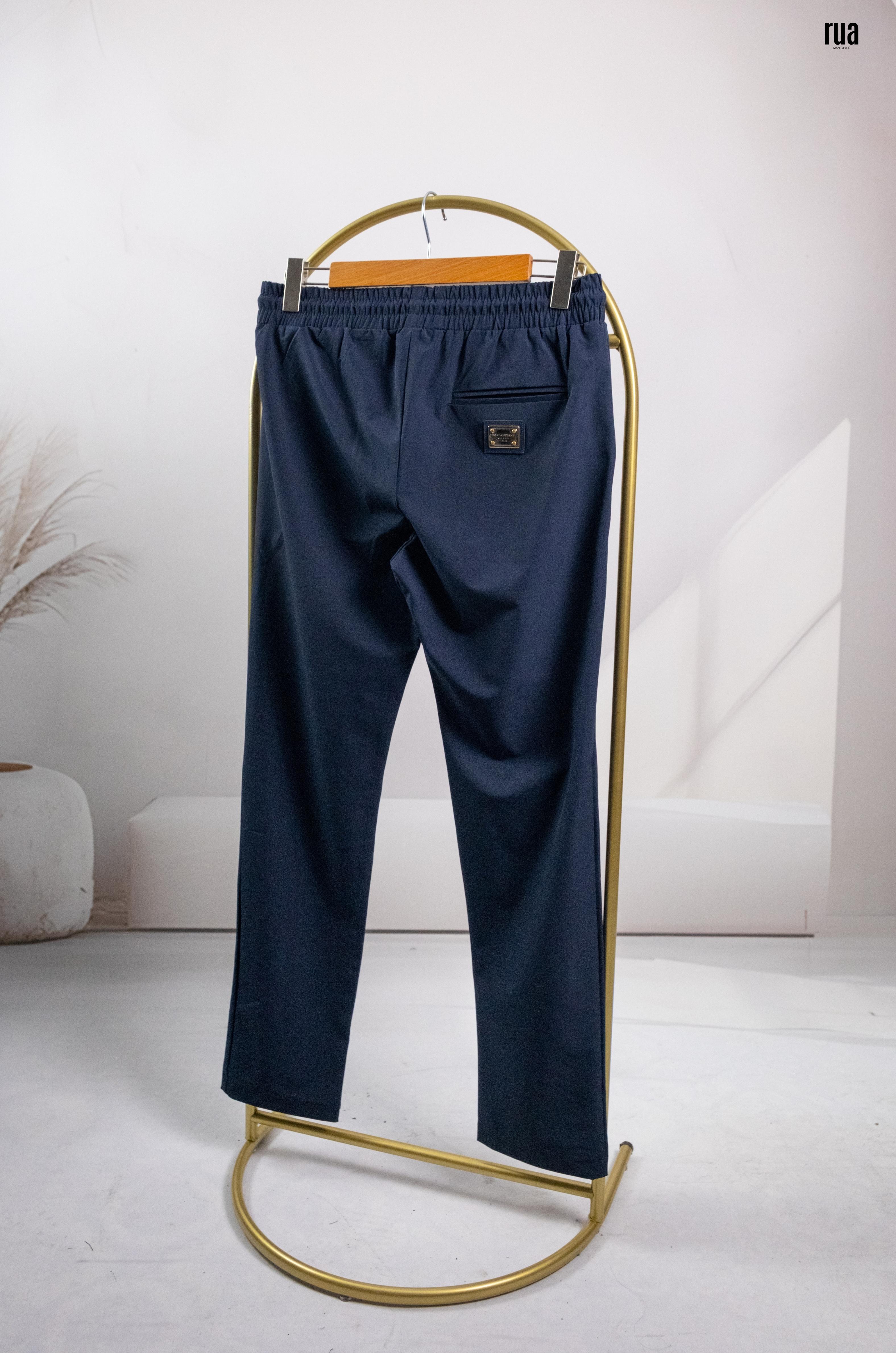 Dolce Gabbana Paraşüt Kumaş Logolu Pantalon Lacivert