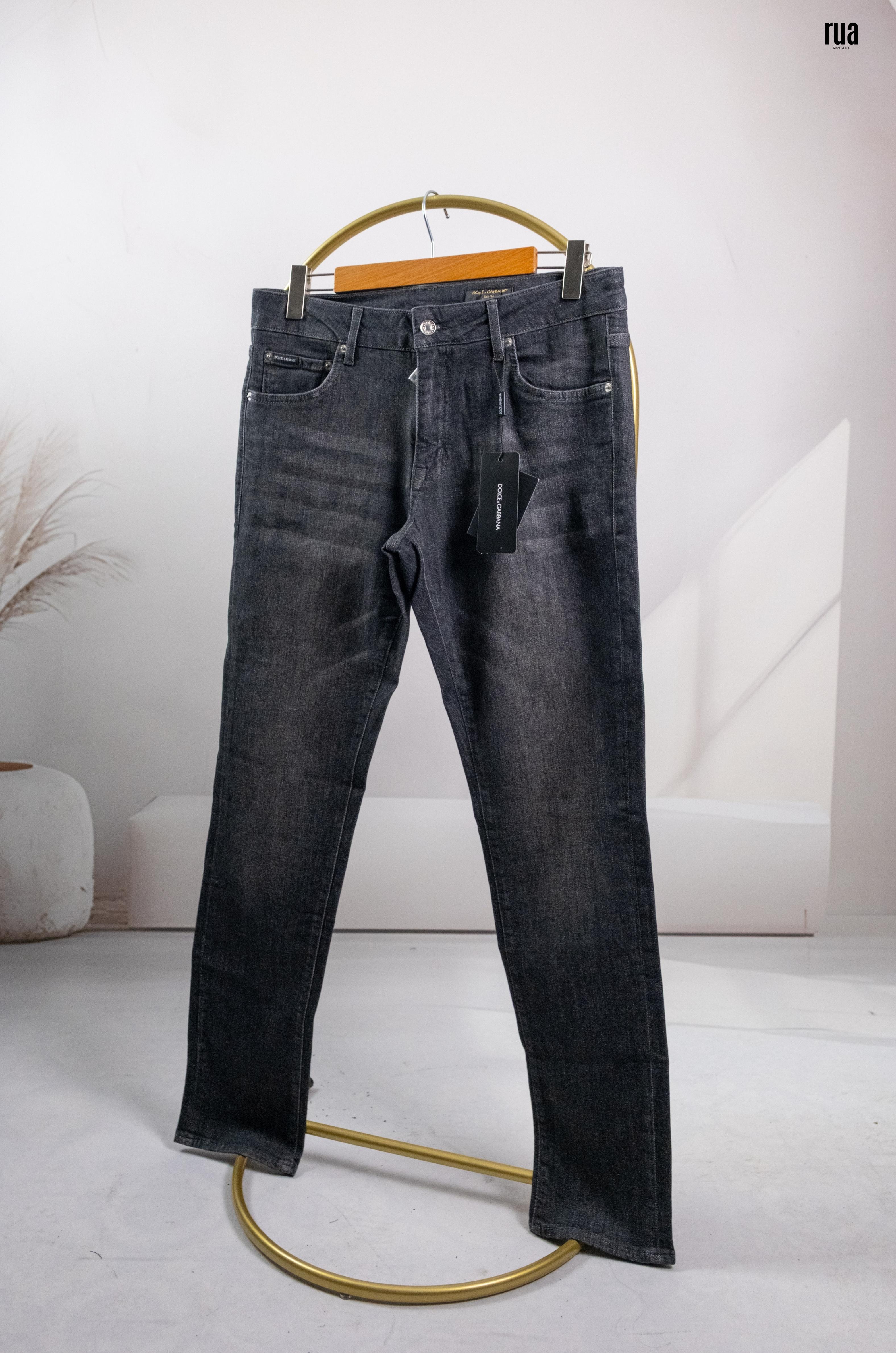 Dolce Gabbana Cepte Siyah Logolu Kot Pantalon Gri