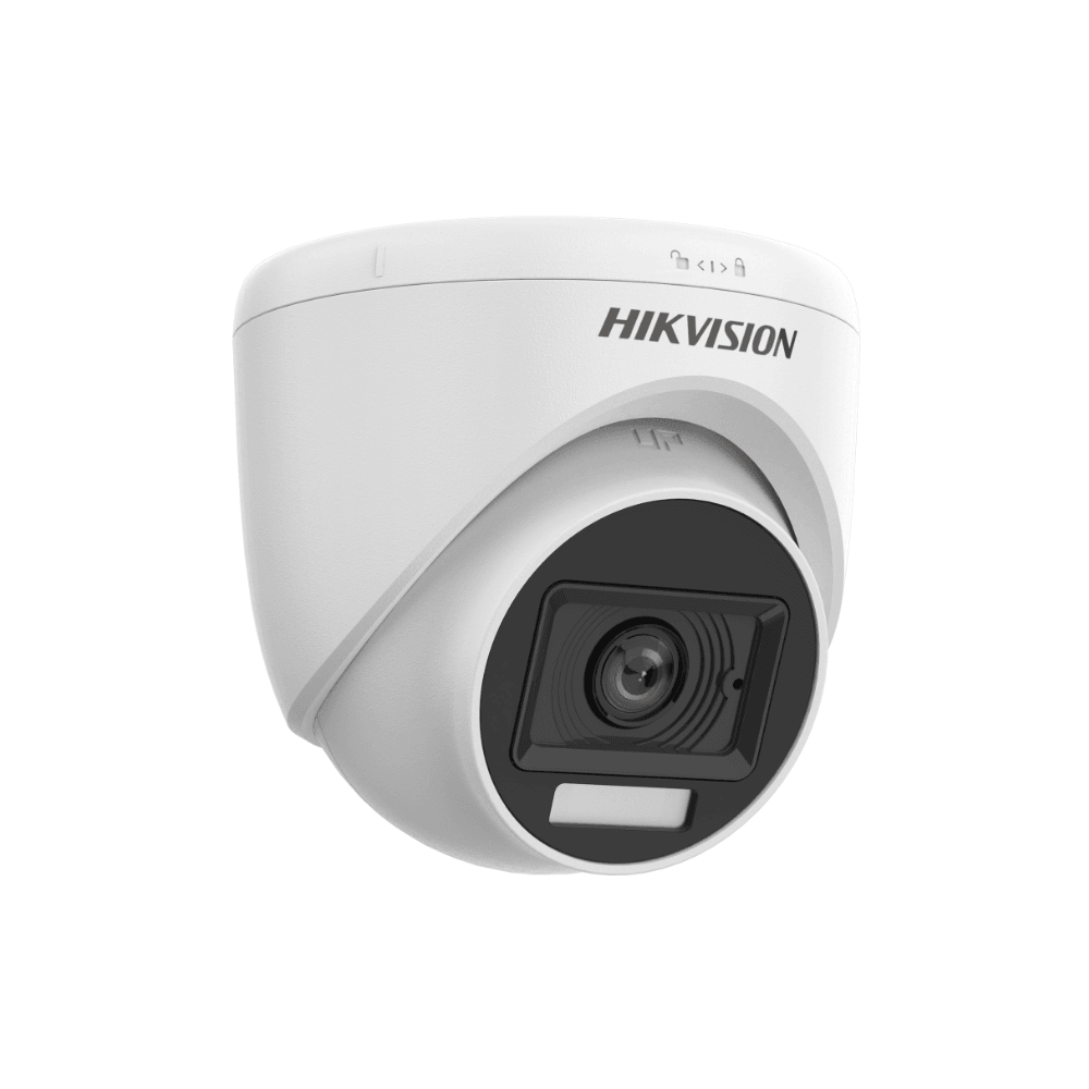 Hikvision DS-2CE76D0T-LPFS 2.8MM 7/24 Renkli, Mikrofonlu İç Ortam Dome Kamera