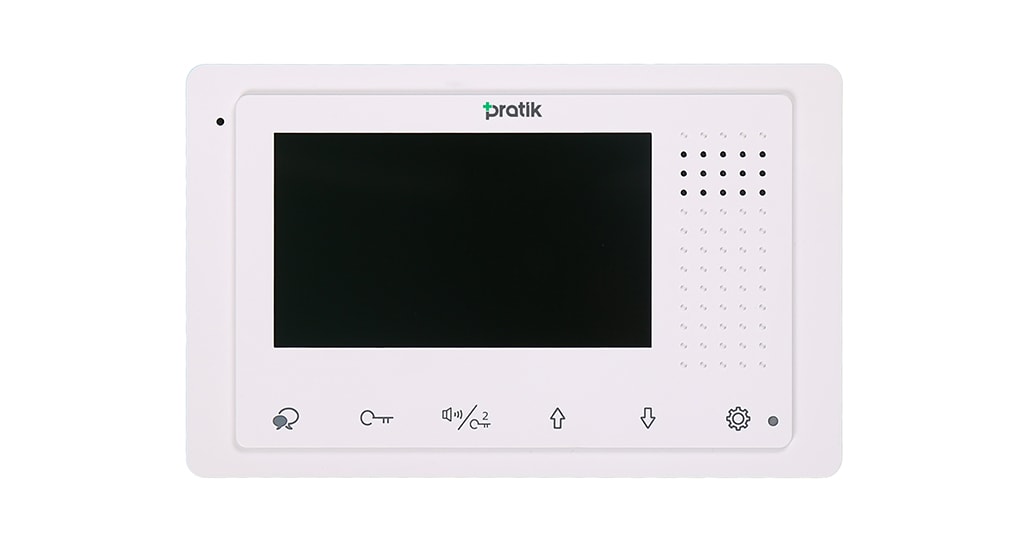 Pratik Plus 2K-400 Daire İçi Monitör 4,3 inç (Daireler arası görüşme, dokunmatik buton)
