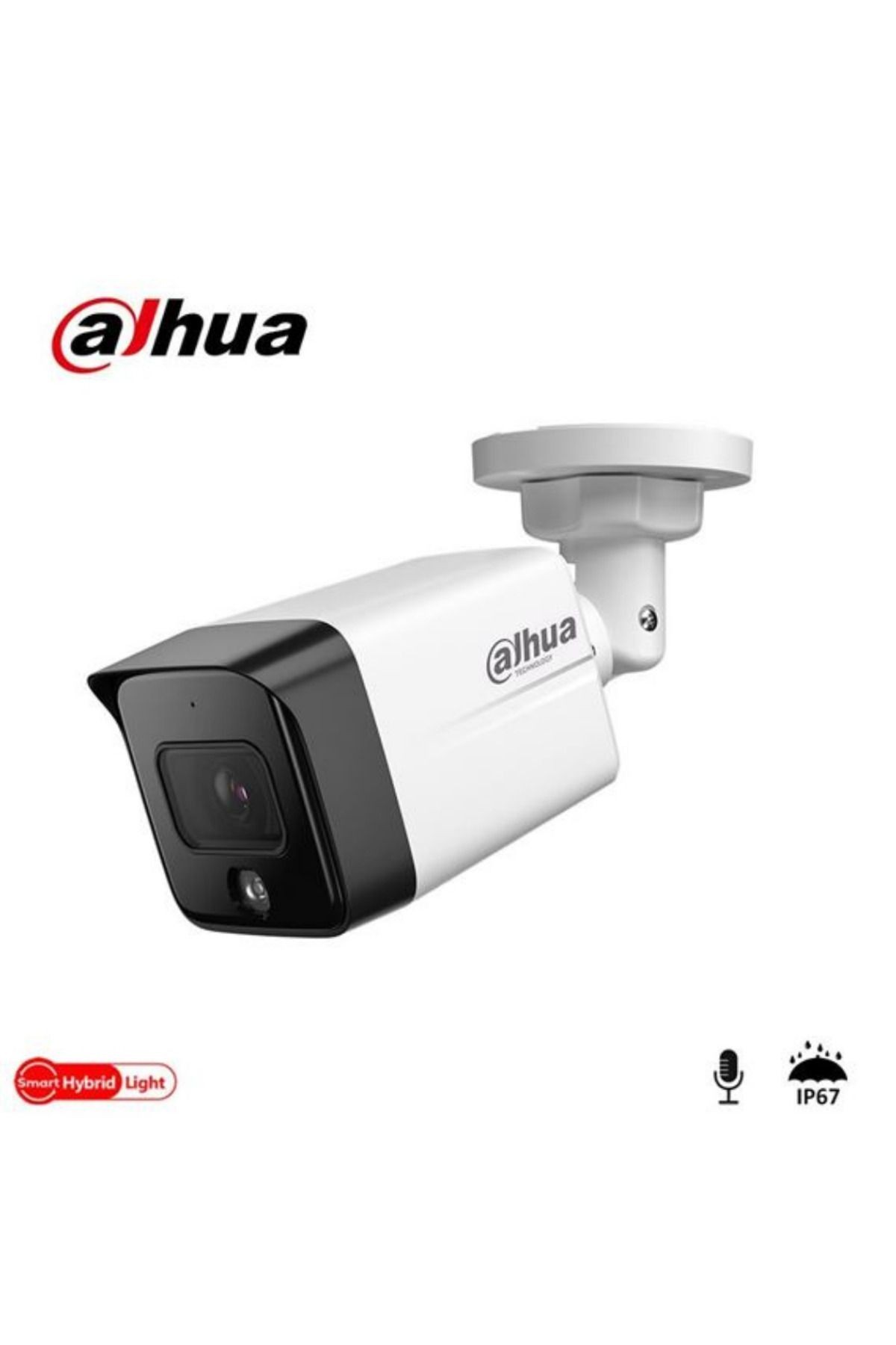 DAHUA 1230TC1-SA 2MP 2.8mm Mikrofonlu Gece Gündüz Renkli IP Dış Mekan Bullet Kamera - Yapay Zeka