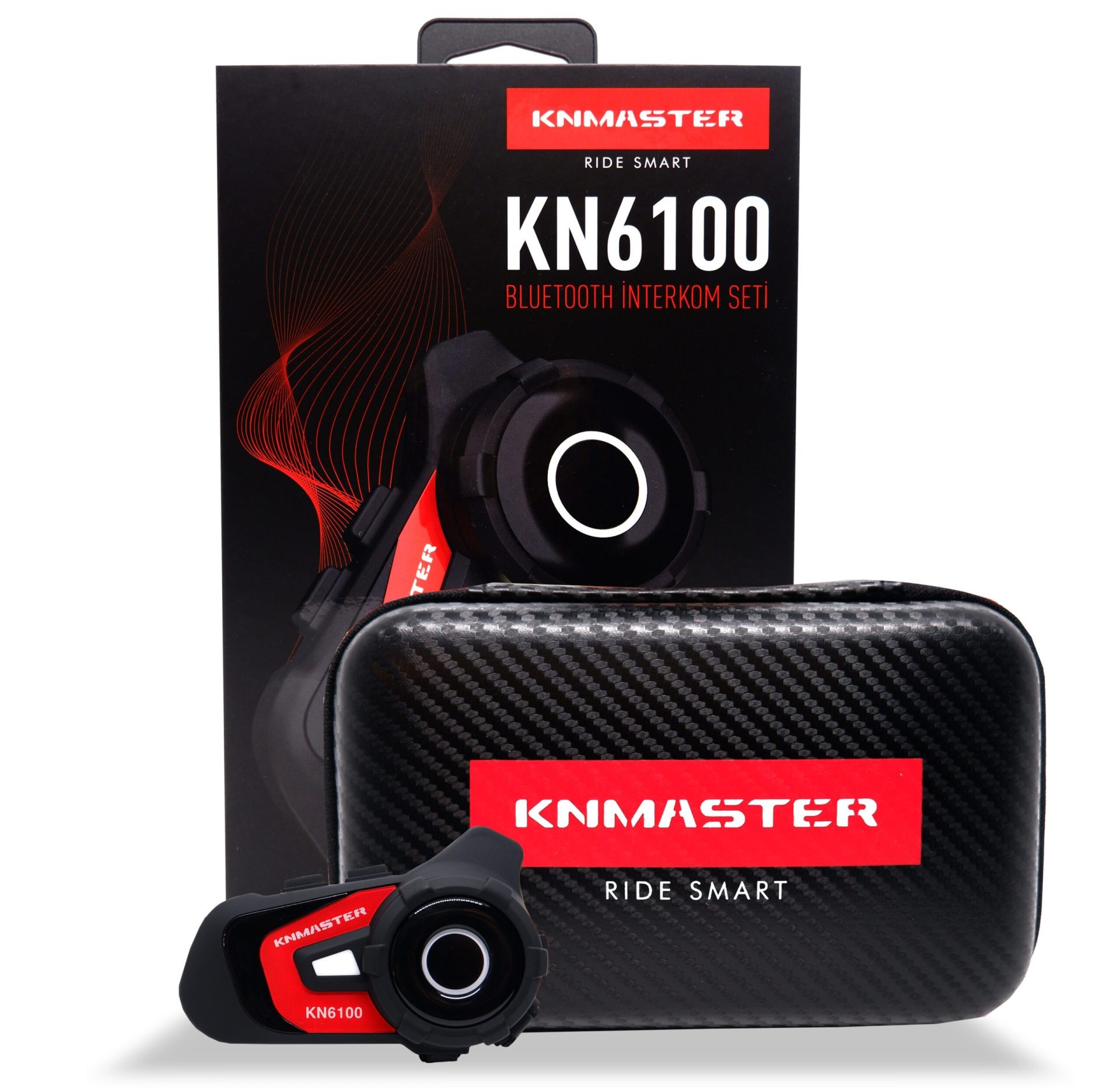 Knmaster KN6100 Motosiklet Kask İnterkom Bluetooth Intercom Kulaklık Seti