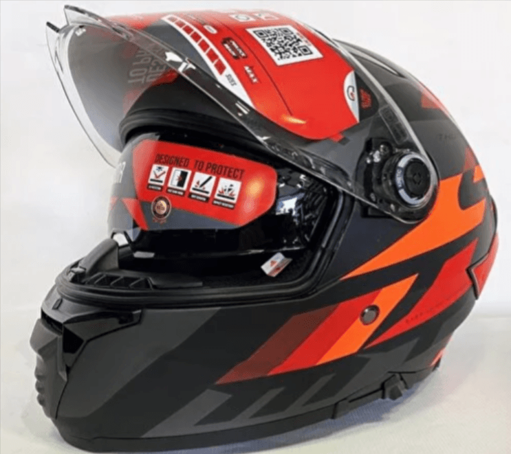 mt Kask Thunder 4sv Ergo B15 Matt Red - Güneş Vizörlü