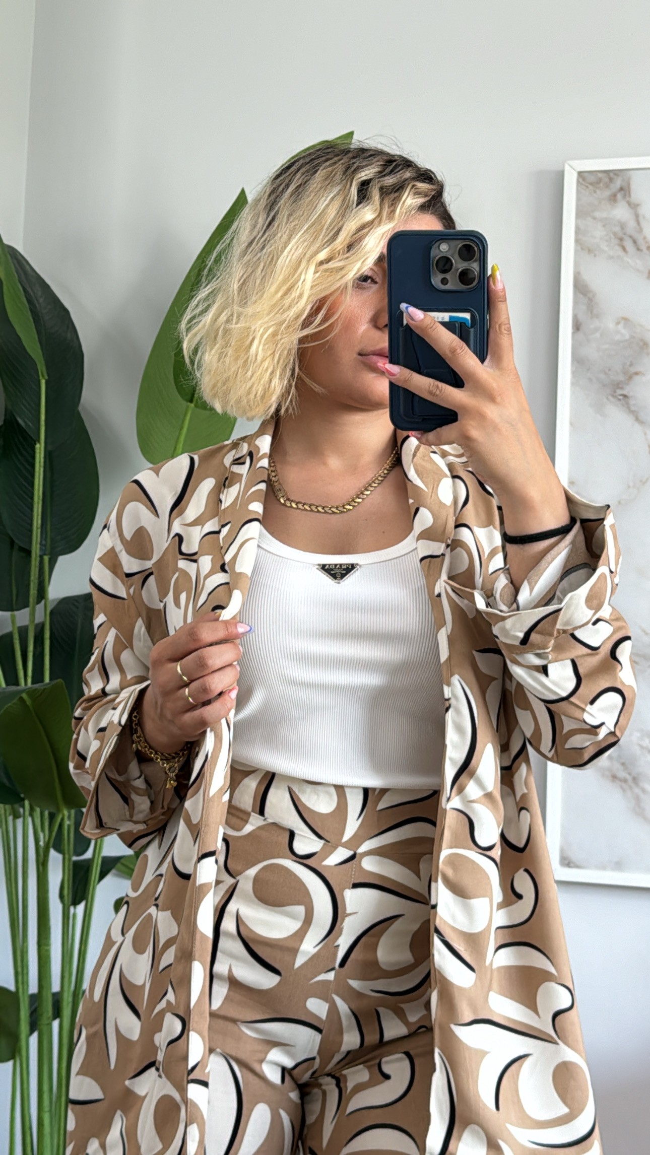 Desenli Kimono Takım