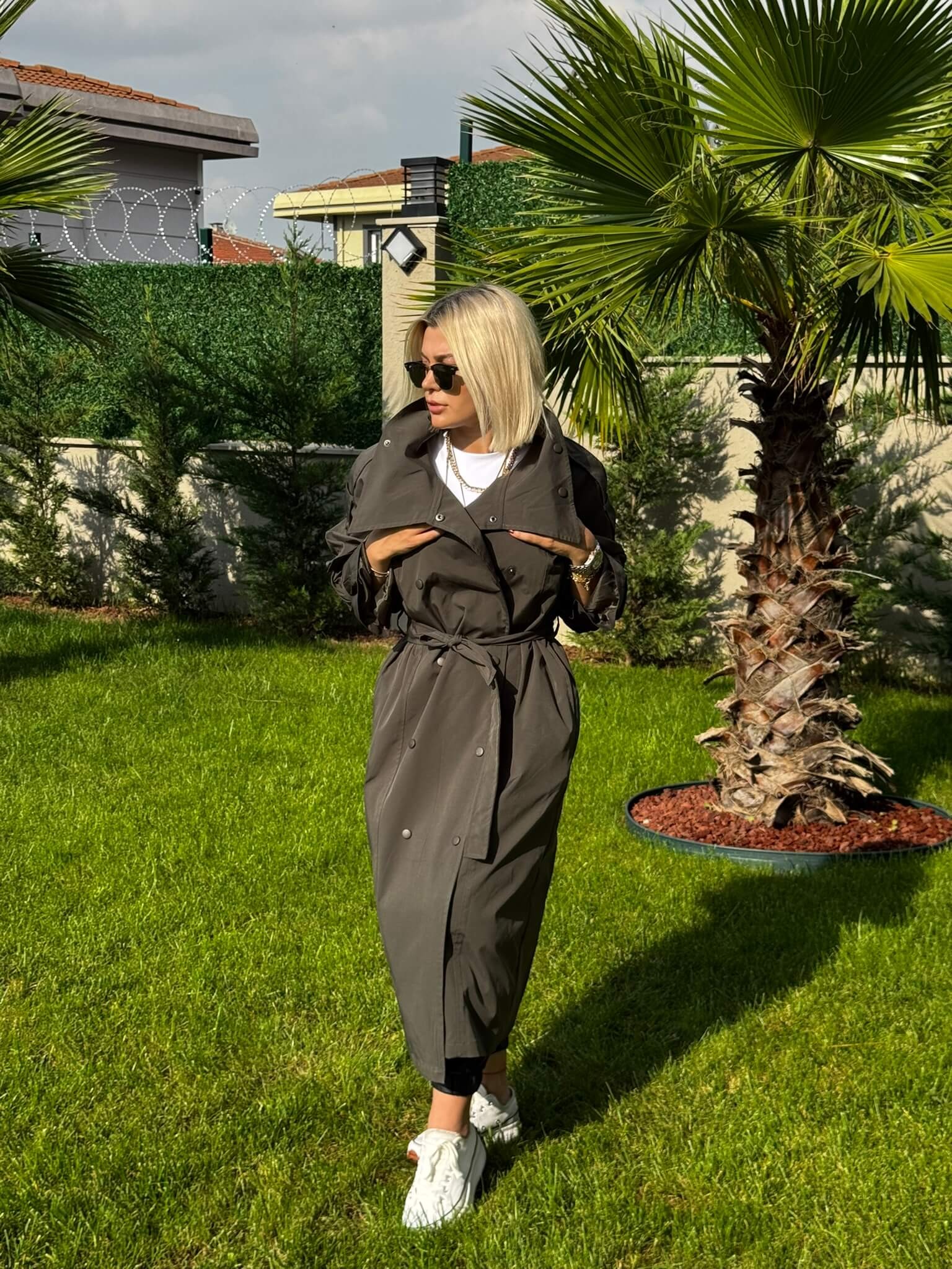 Orj Marka ÇıtÇıtlı Trençkot