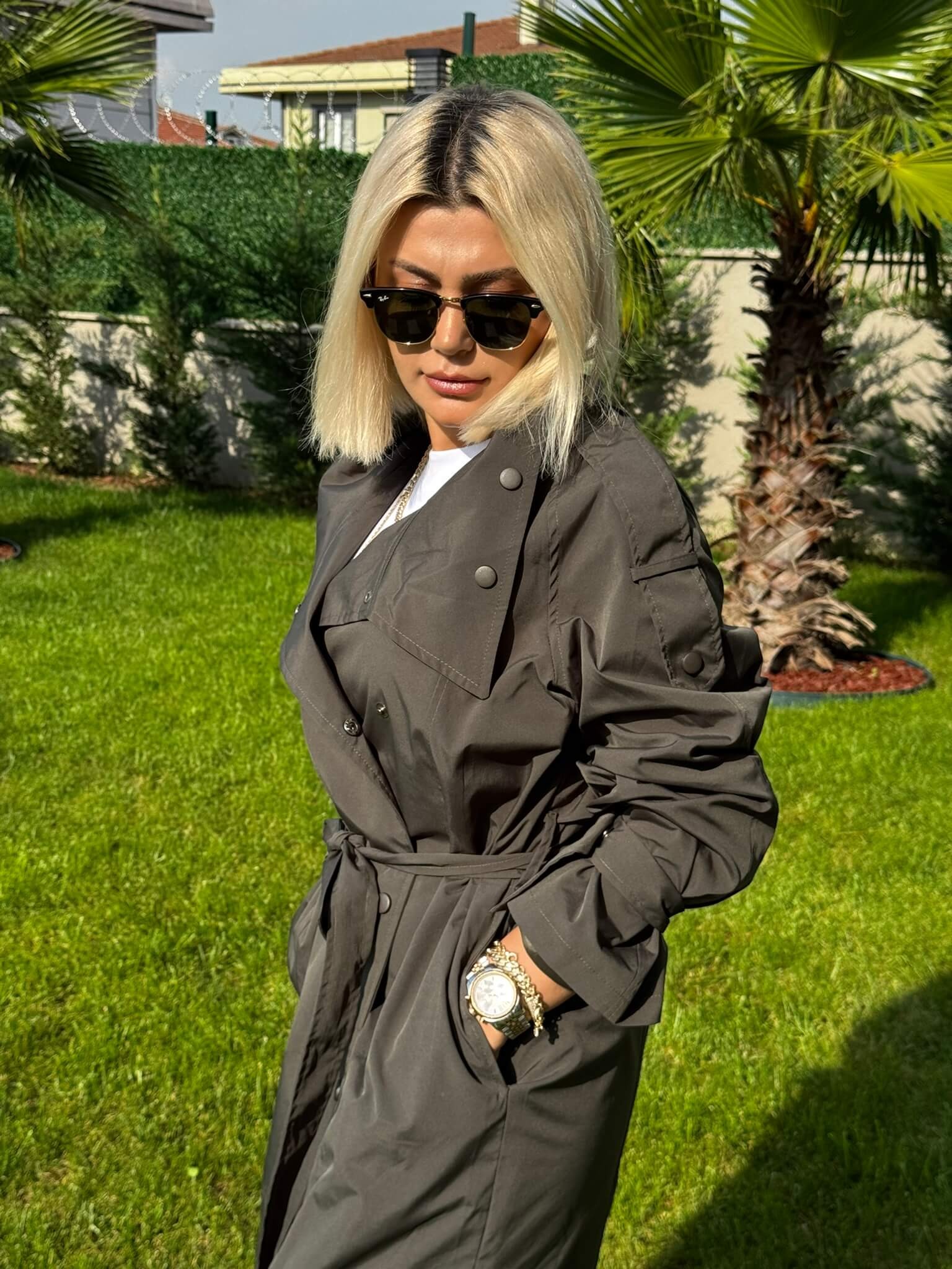 Orj Marka ÇıtÇıtlı Trençkot