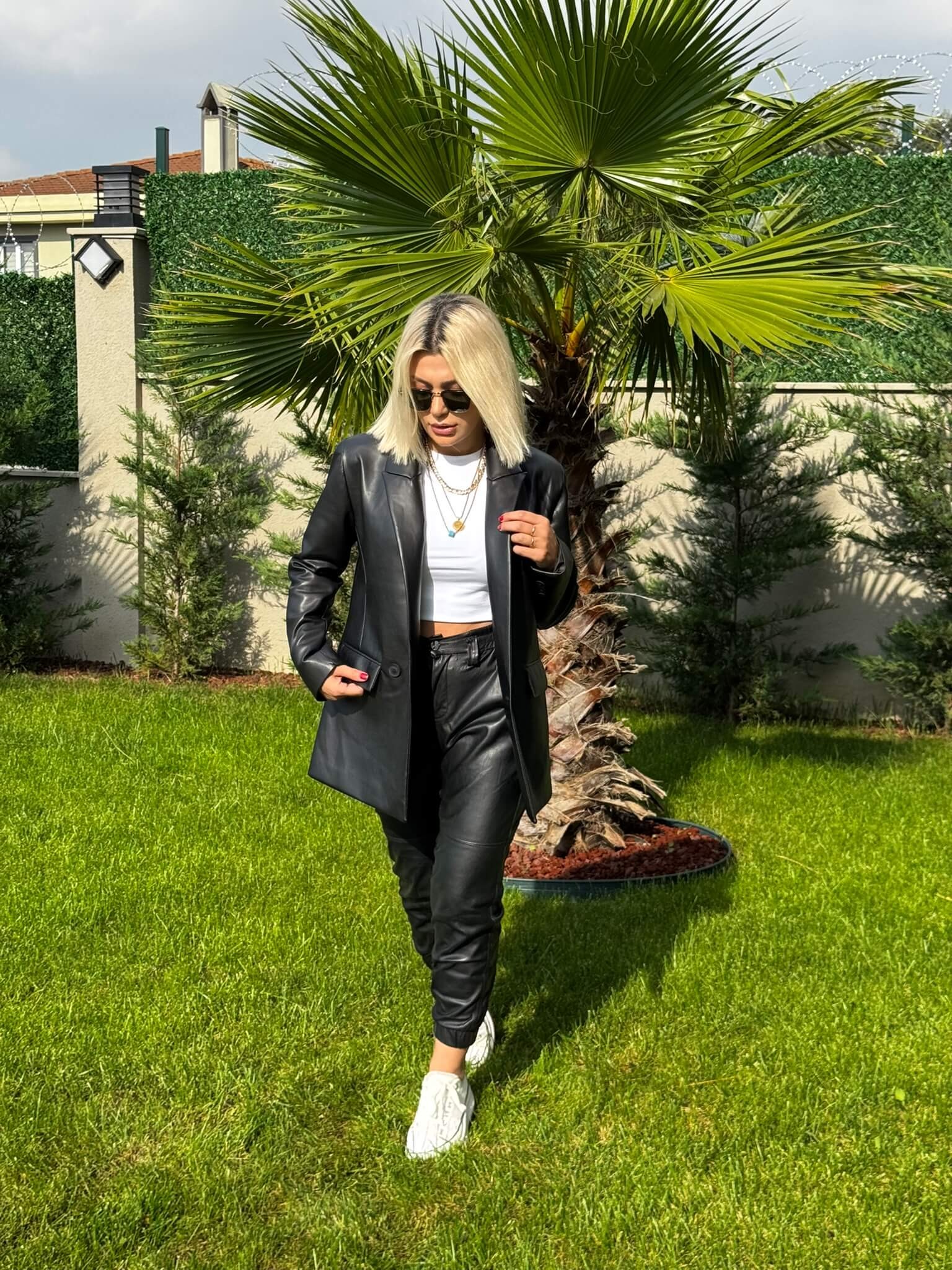 Deri Blazer Ceket