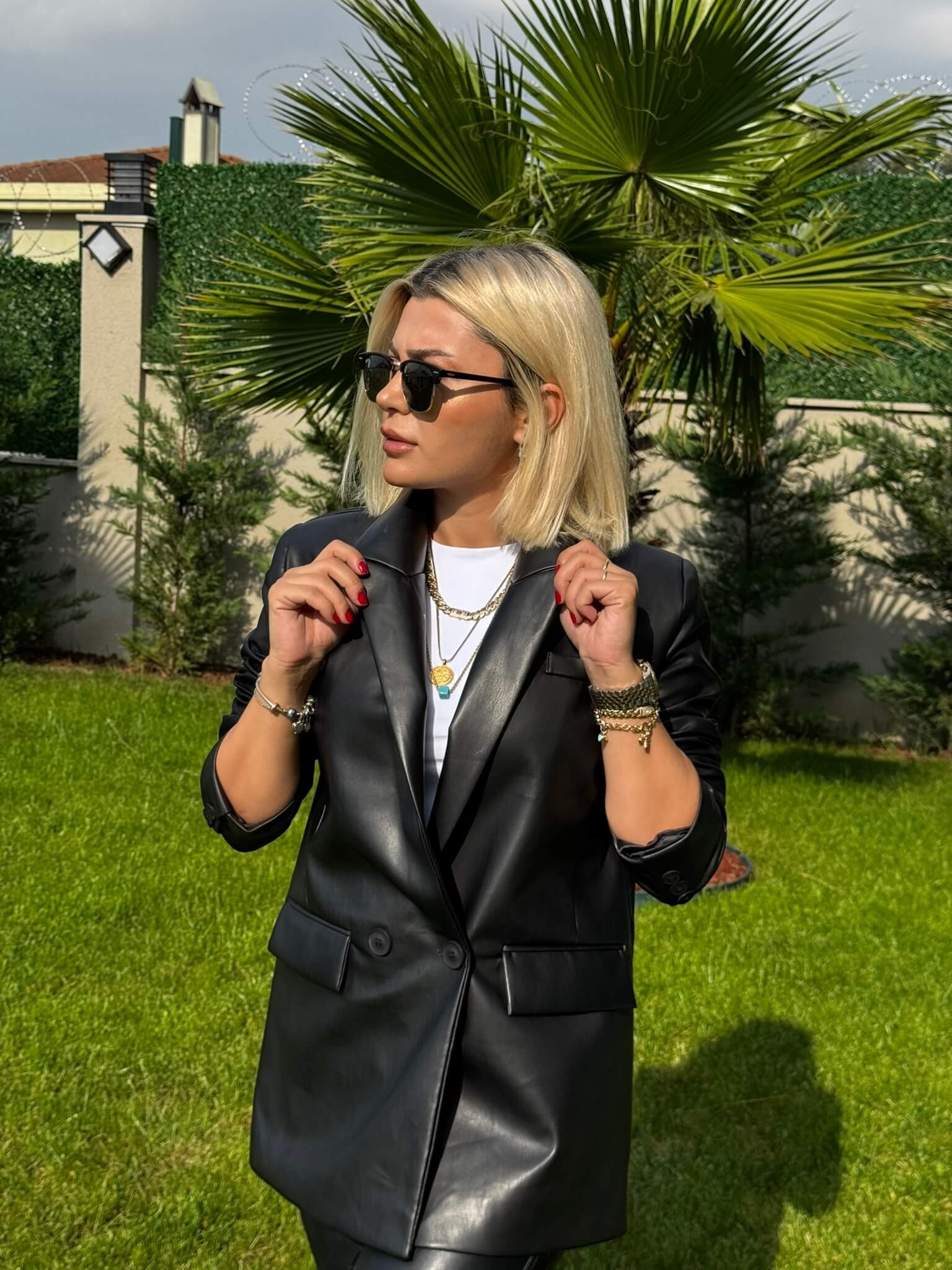 Deri Blazer Ceket